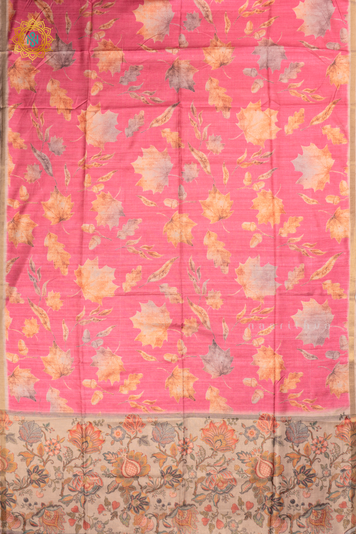 Pink - Semi Kotha Crepe