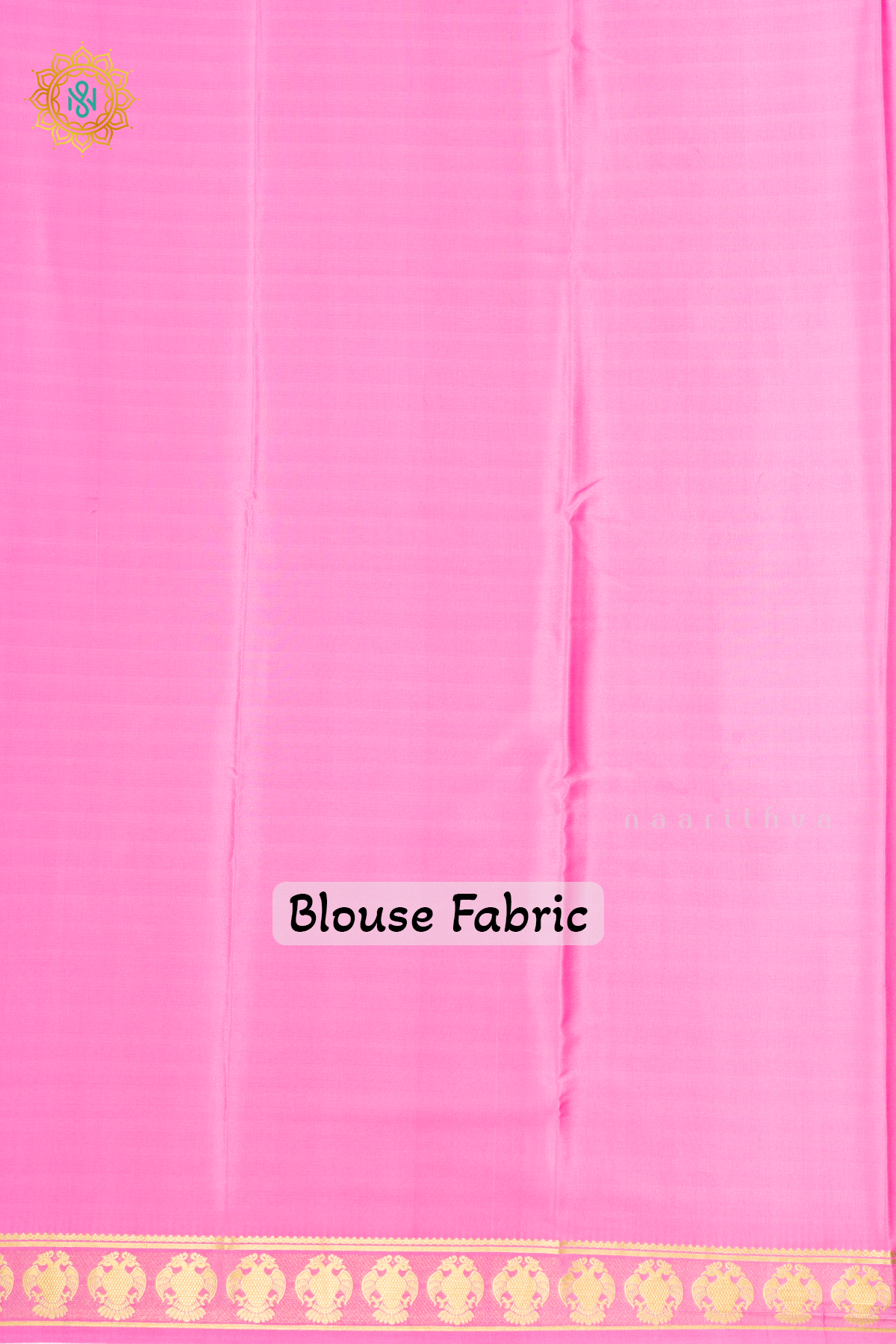 BOTTLE GREEN WITH LIGHT PINK - PURE MYSORE CREPE SILK