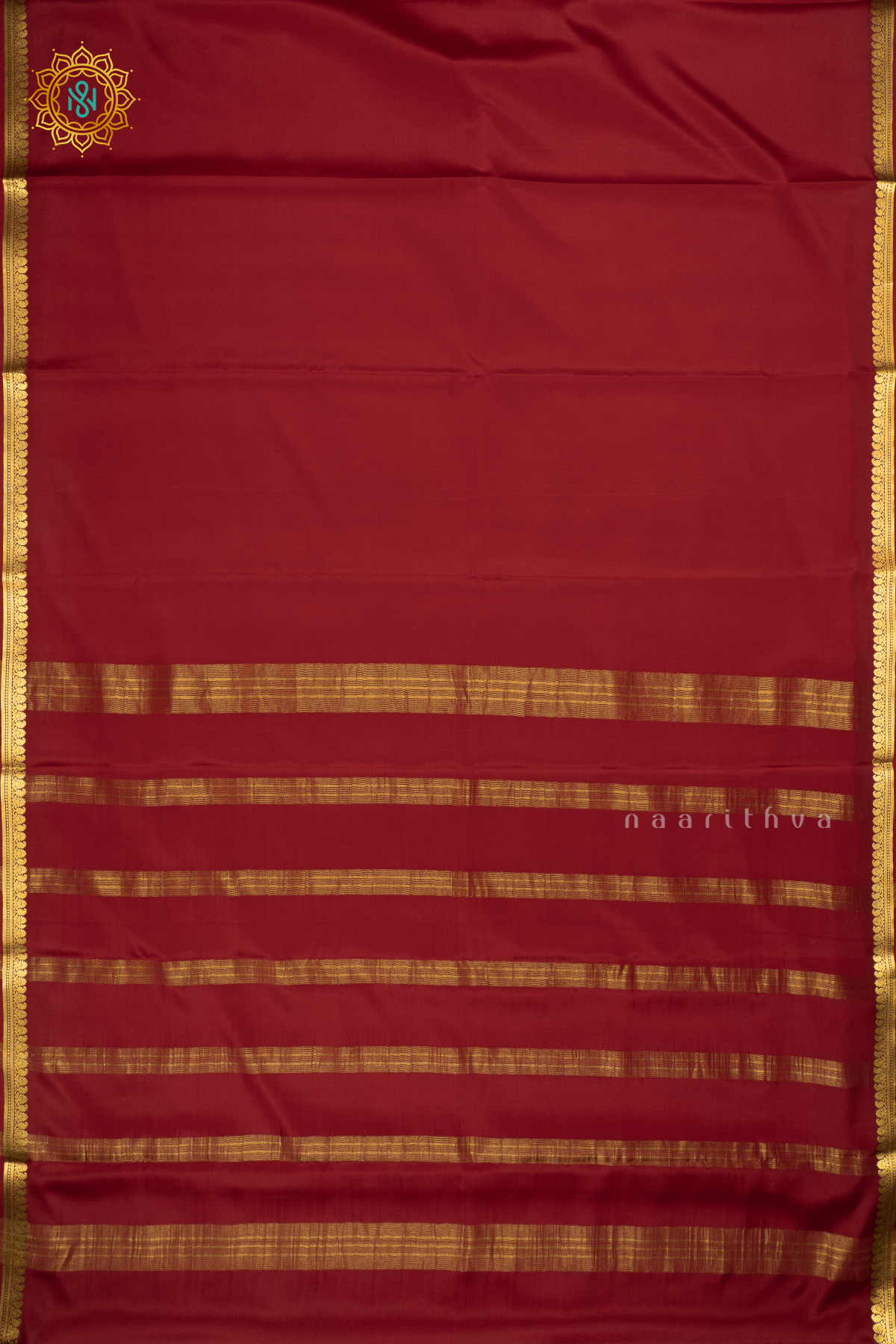 MAROON - PURE MYSORE CREPE SILK