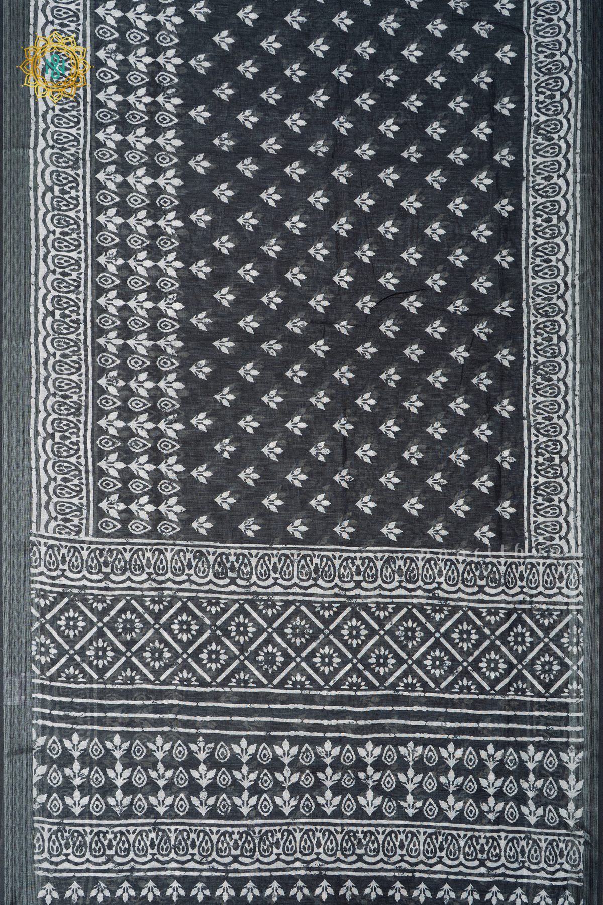 BLACK WITH WHITE - LINEN BY COTTON