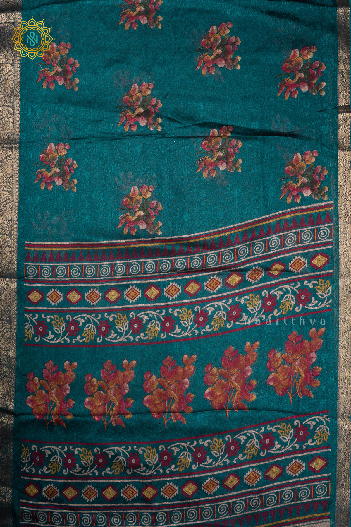 PEACOCK GREEN - SEMI GEORGETTE