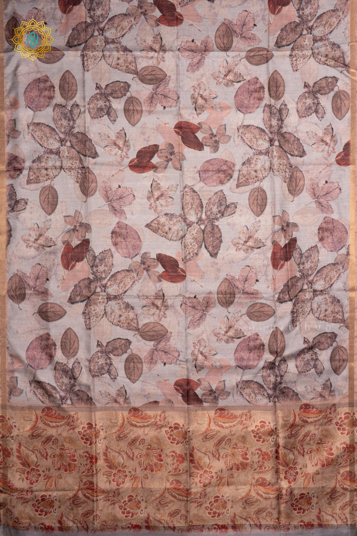 LIGHT GREY -  SEMI KOTHA CREPE