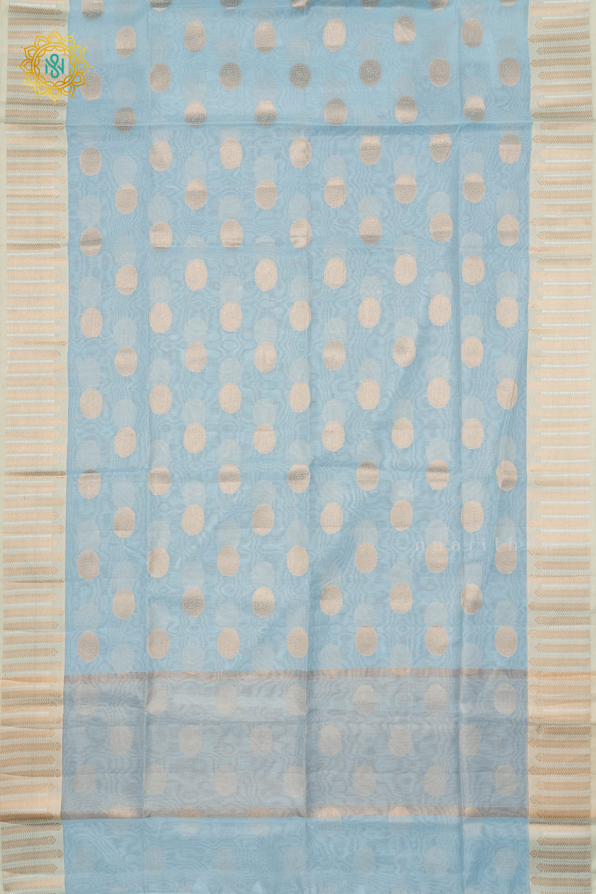 AQUA BLUE  - SILK COTTON