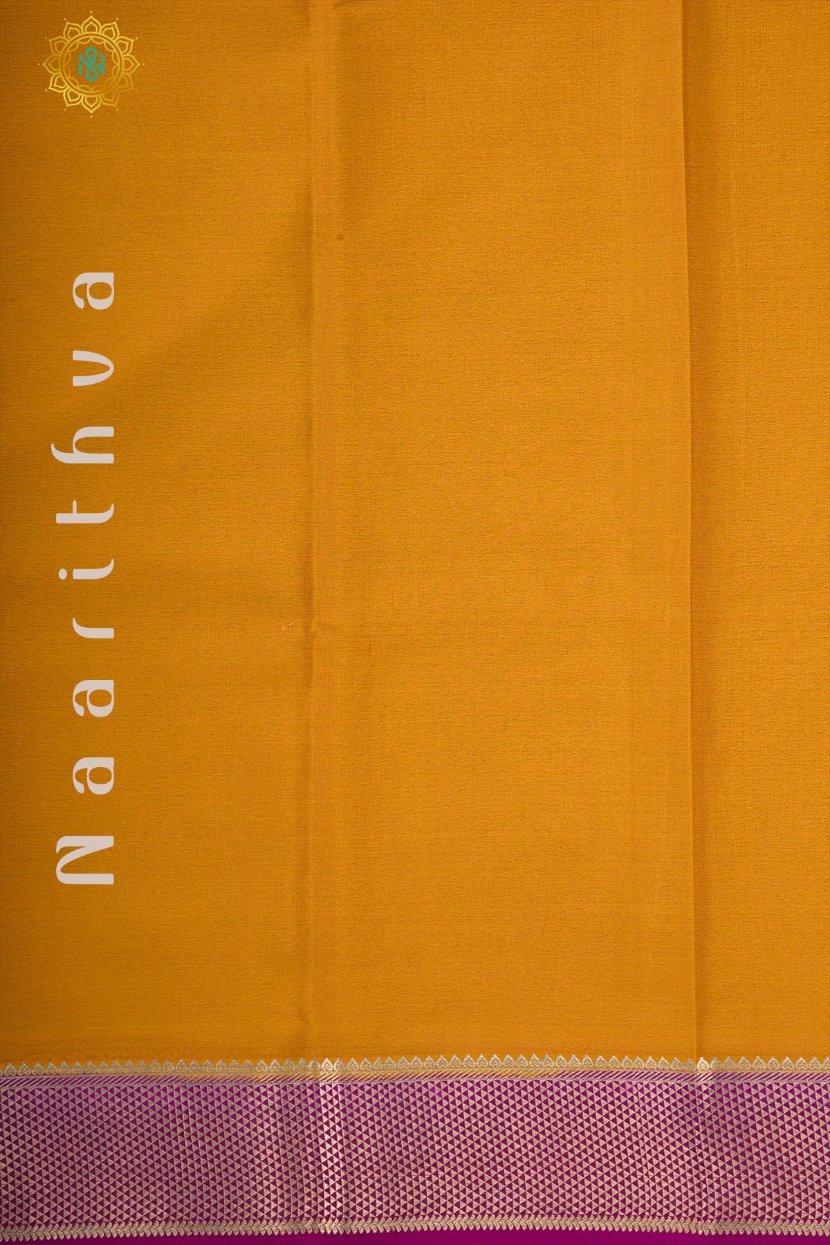 YELLOW WITH PINK - MYSORE CREPE SILK