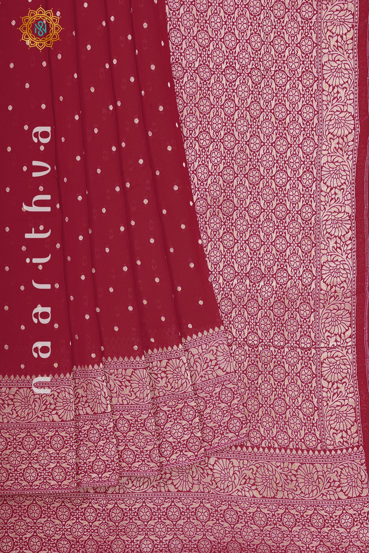 REDDISH PINK - SEMI GEORGETTE