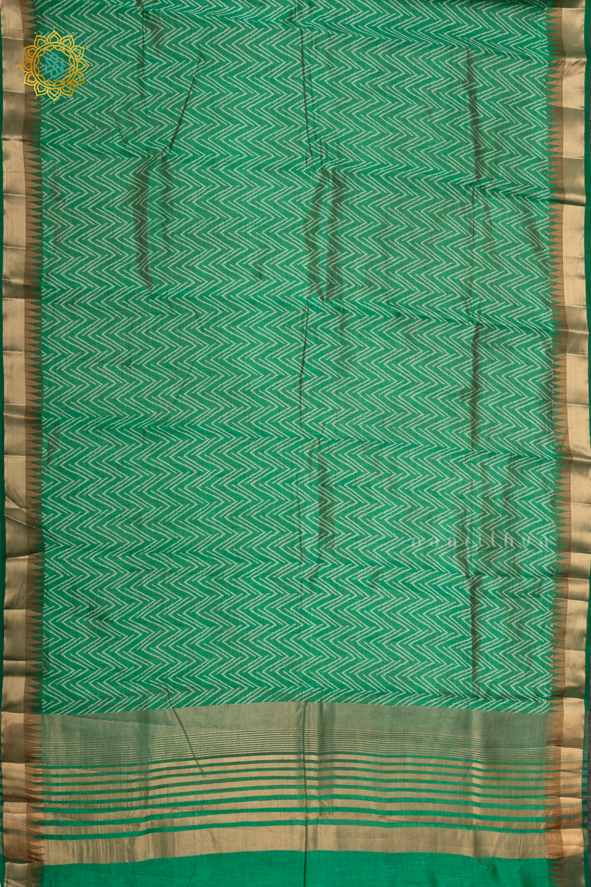 AQUA GREEN - SEMI TUSSAR SILK