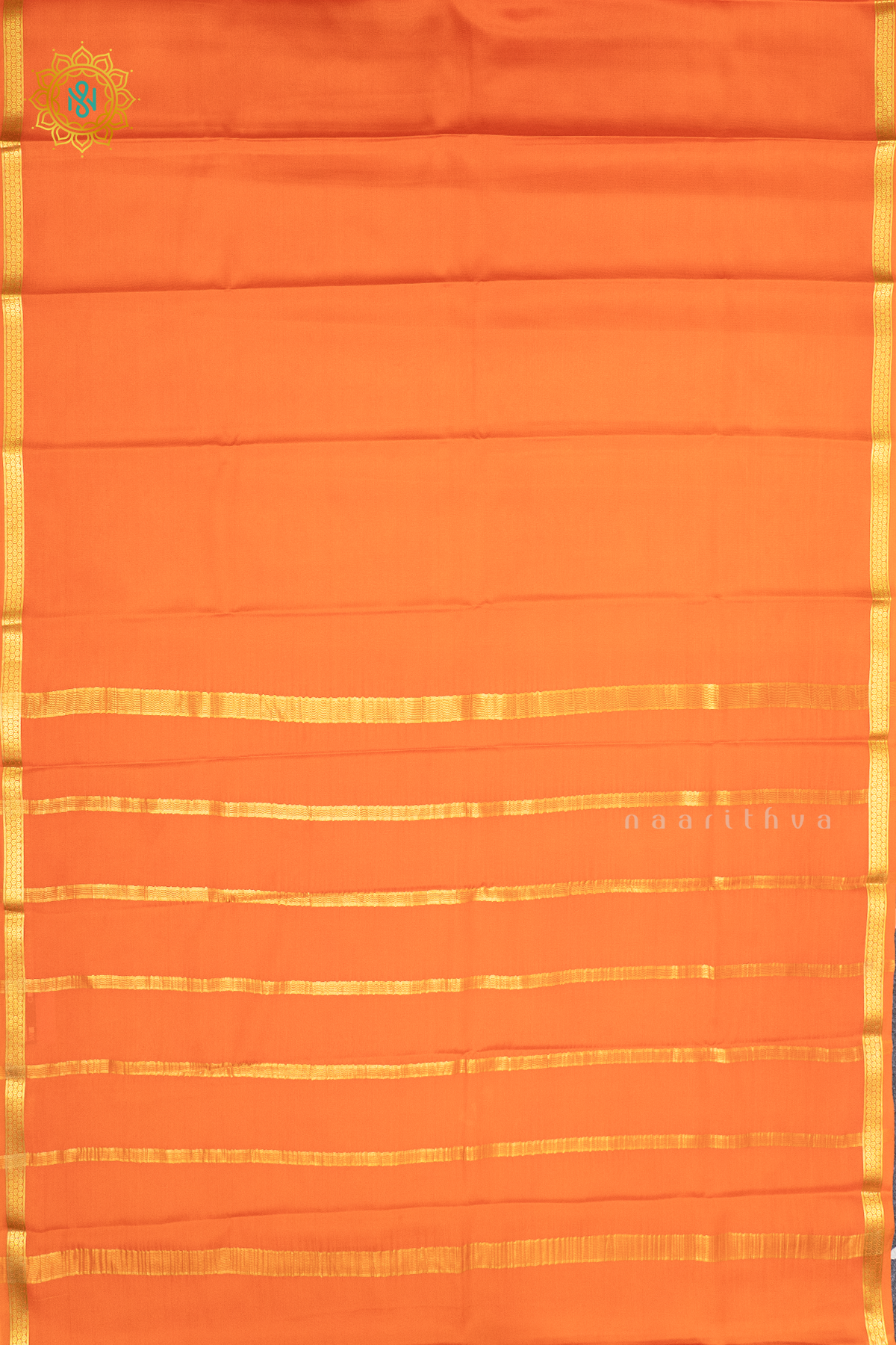 ORANGE - PURE MYSORE CREPE SILK