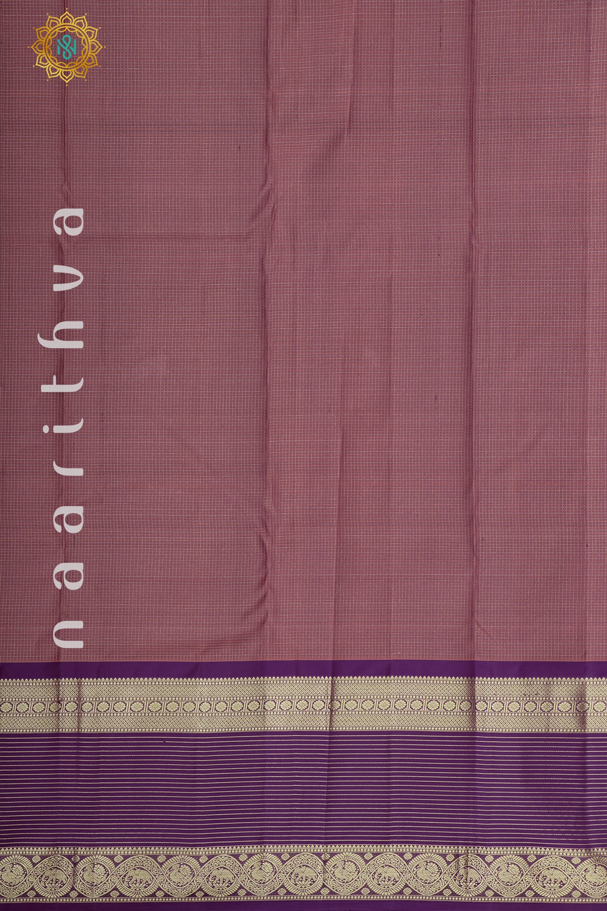 MAUVE WITH PURPLE - PURE KANJIVARAM SILK