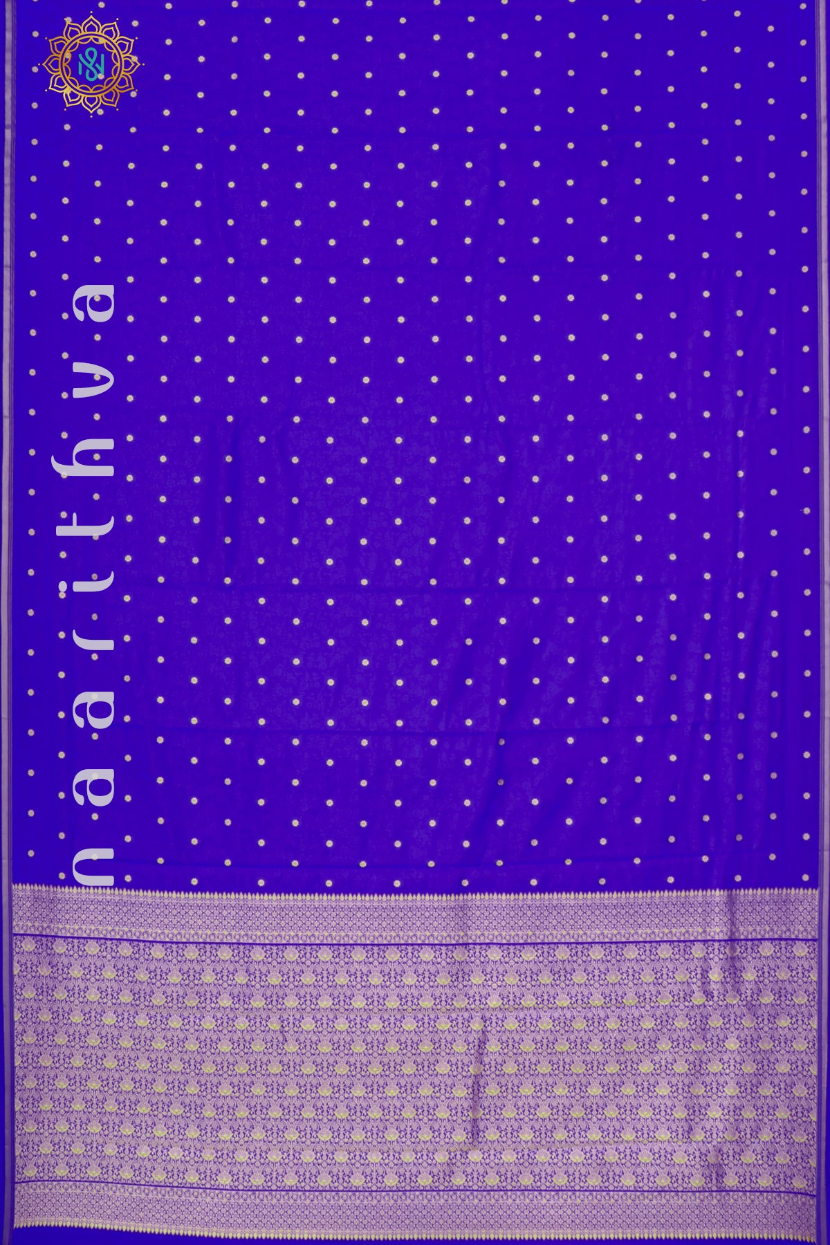 ROYAL BLUE - SEMI MYSORE CREPE SILK