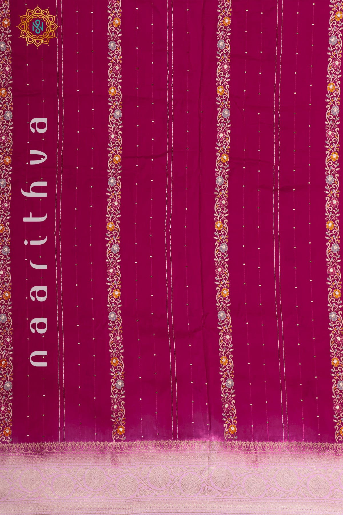 PINK WITH LIGHT PINK - DOLA SILK