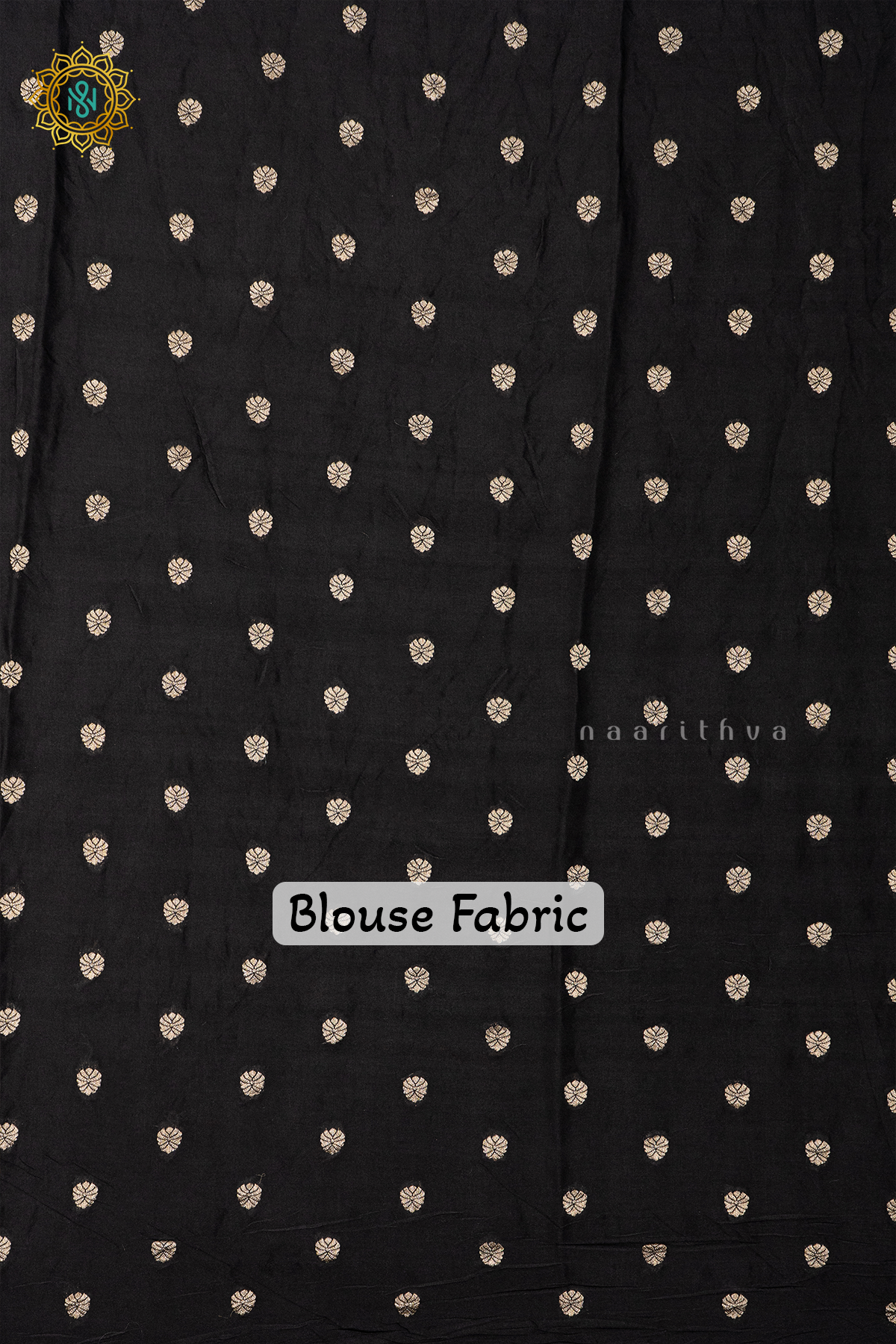 GREY WITH BLACK - SEMI CREPE SILK
