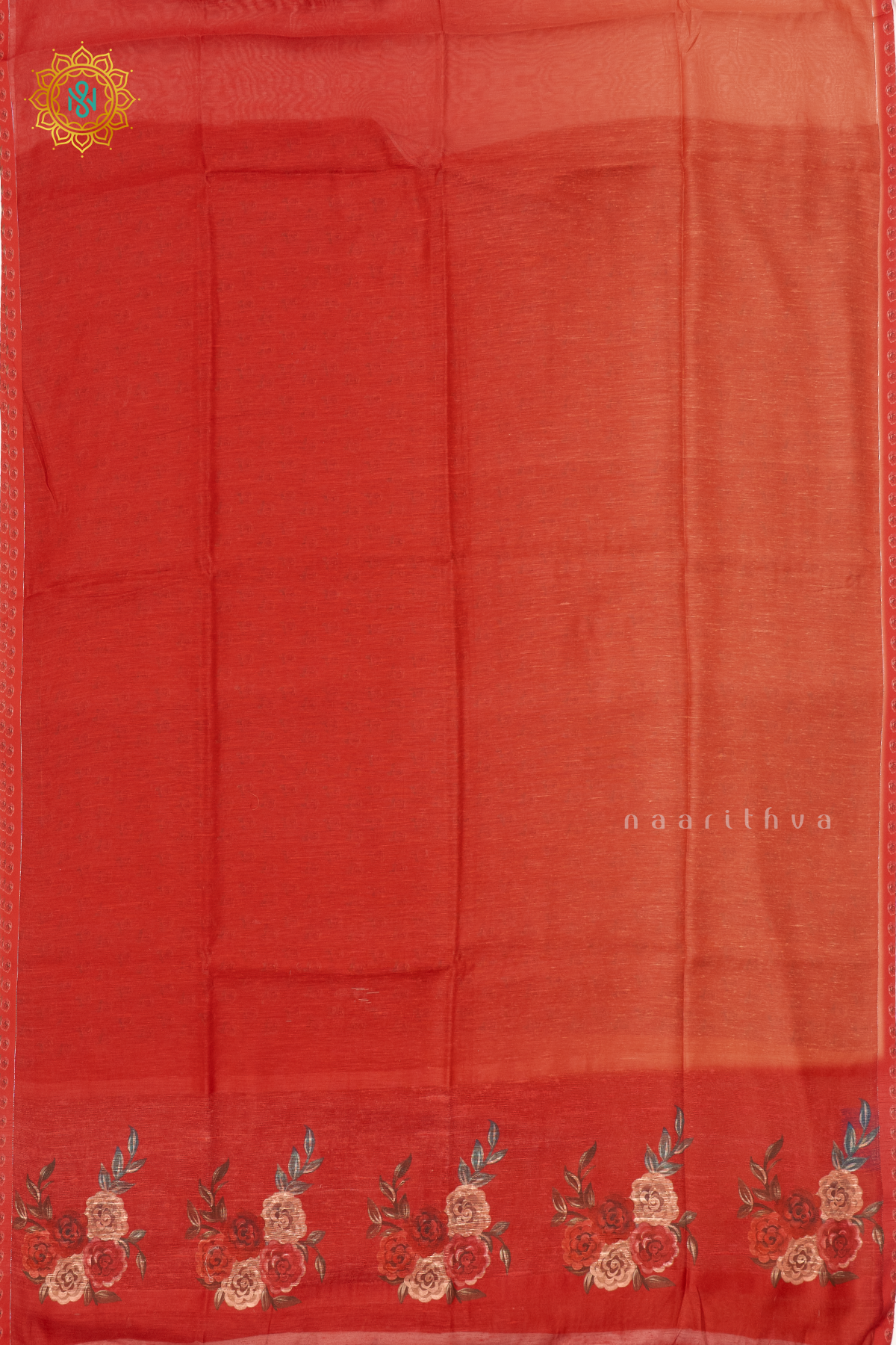 DUAL SHADE OF RED - LINEN BY COTTON