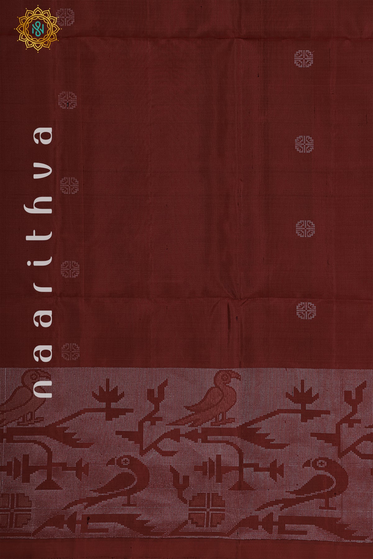 BROWN WITH PISTA GREEN - PURE KANJIVARAM SOFT SILK