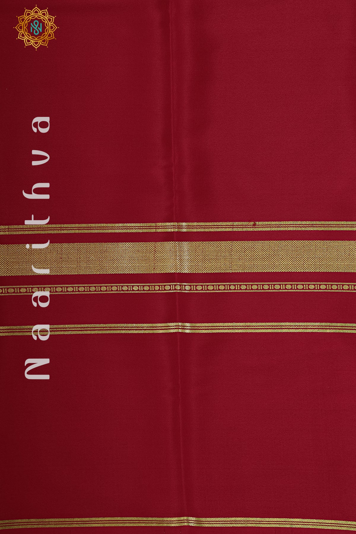 RED - PURE MYSORE CREPE SILK