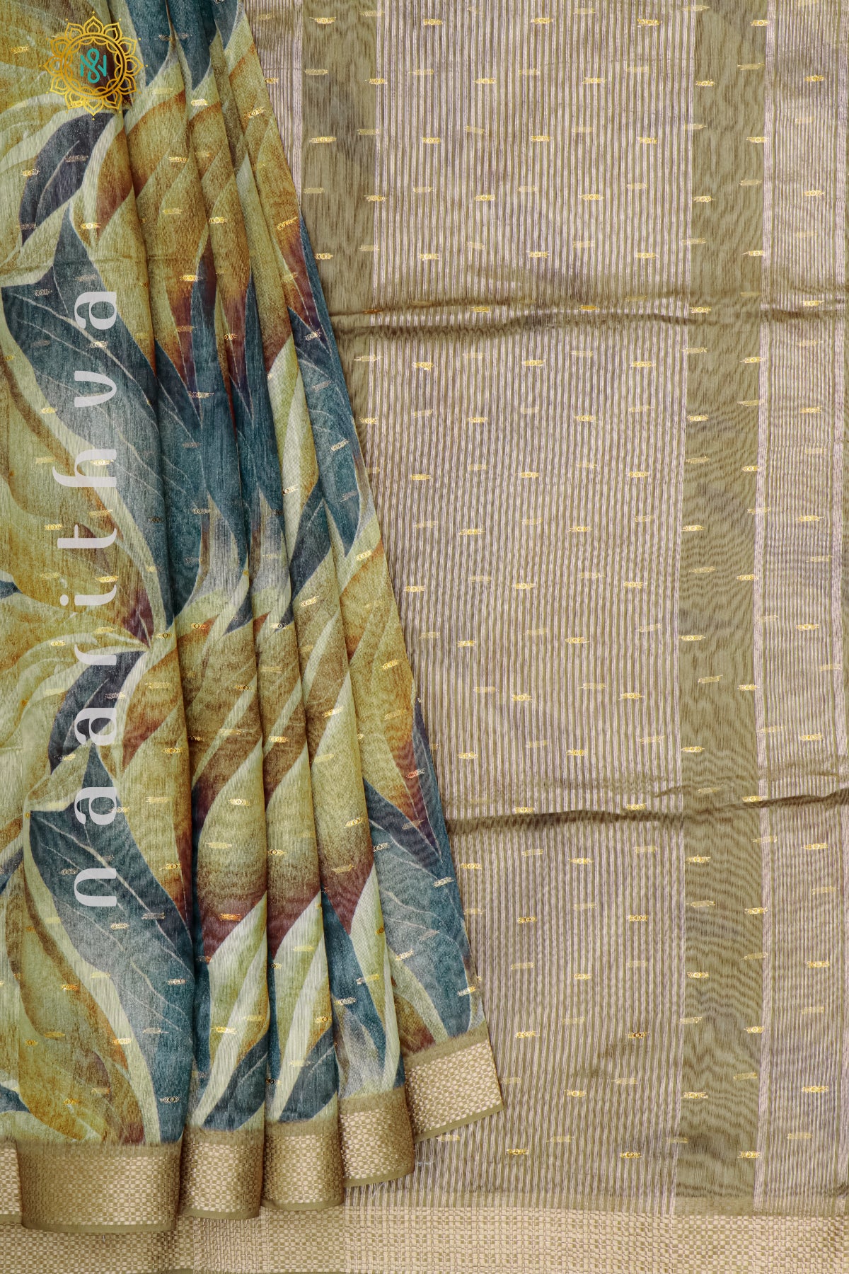 GREEN - CHANDERI SILK COTTON