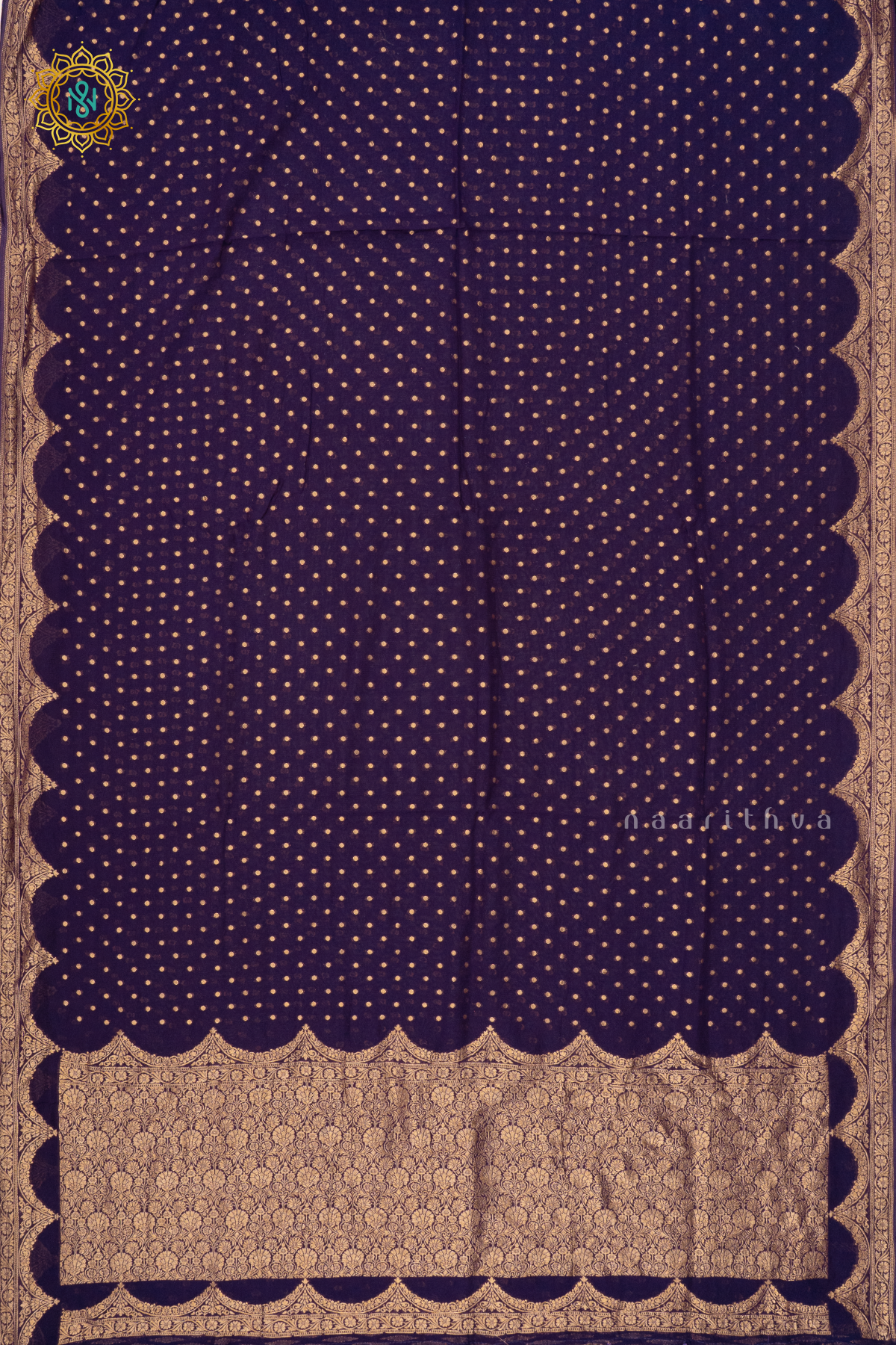 NAVY BLUE - SEMI GEORGETTE