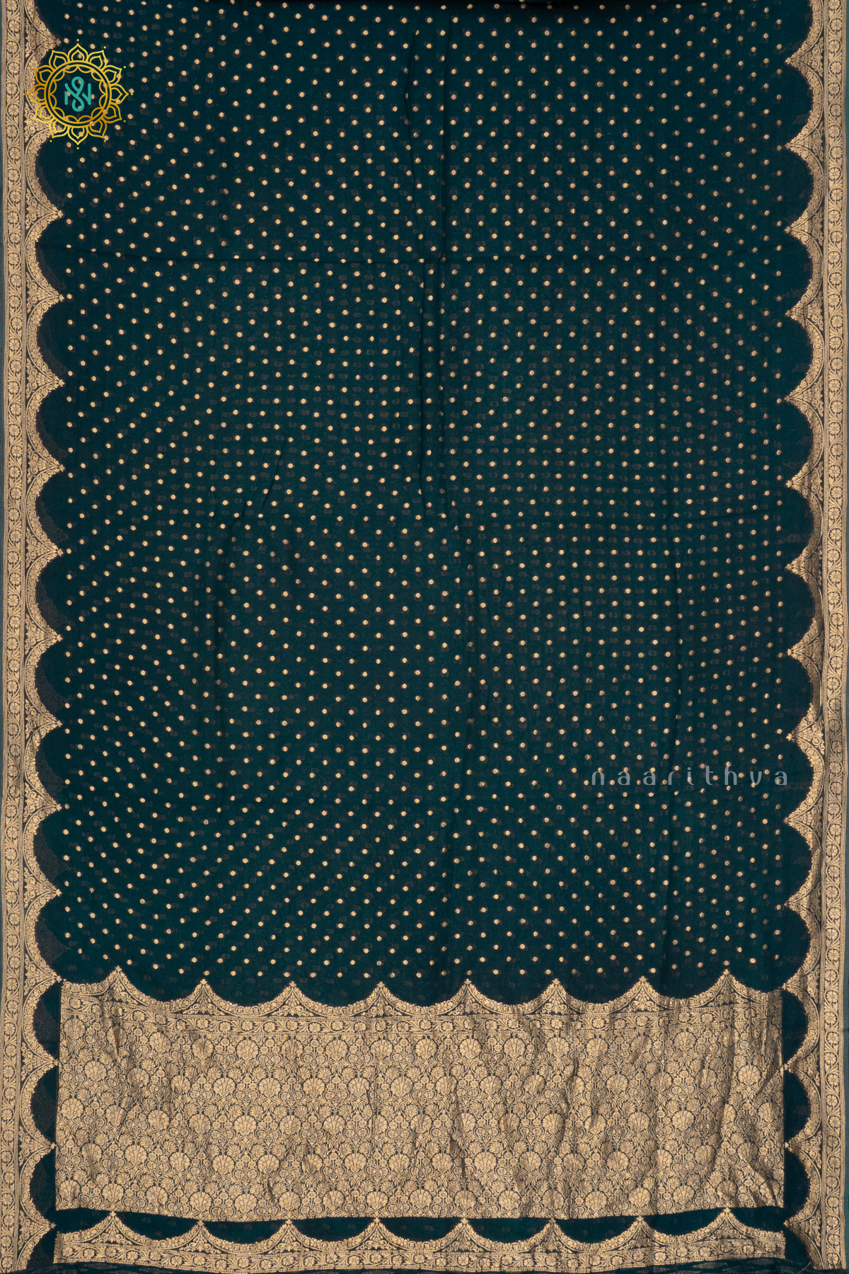 PEACOCK BLUE - SEMI GEORGETTE