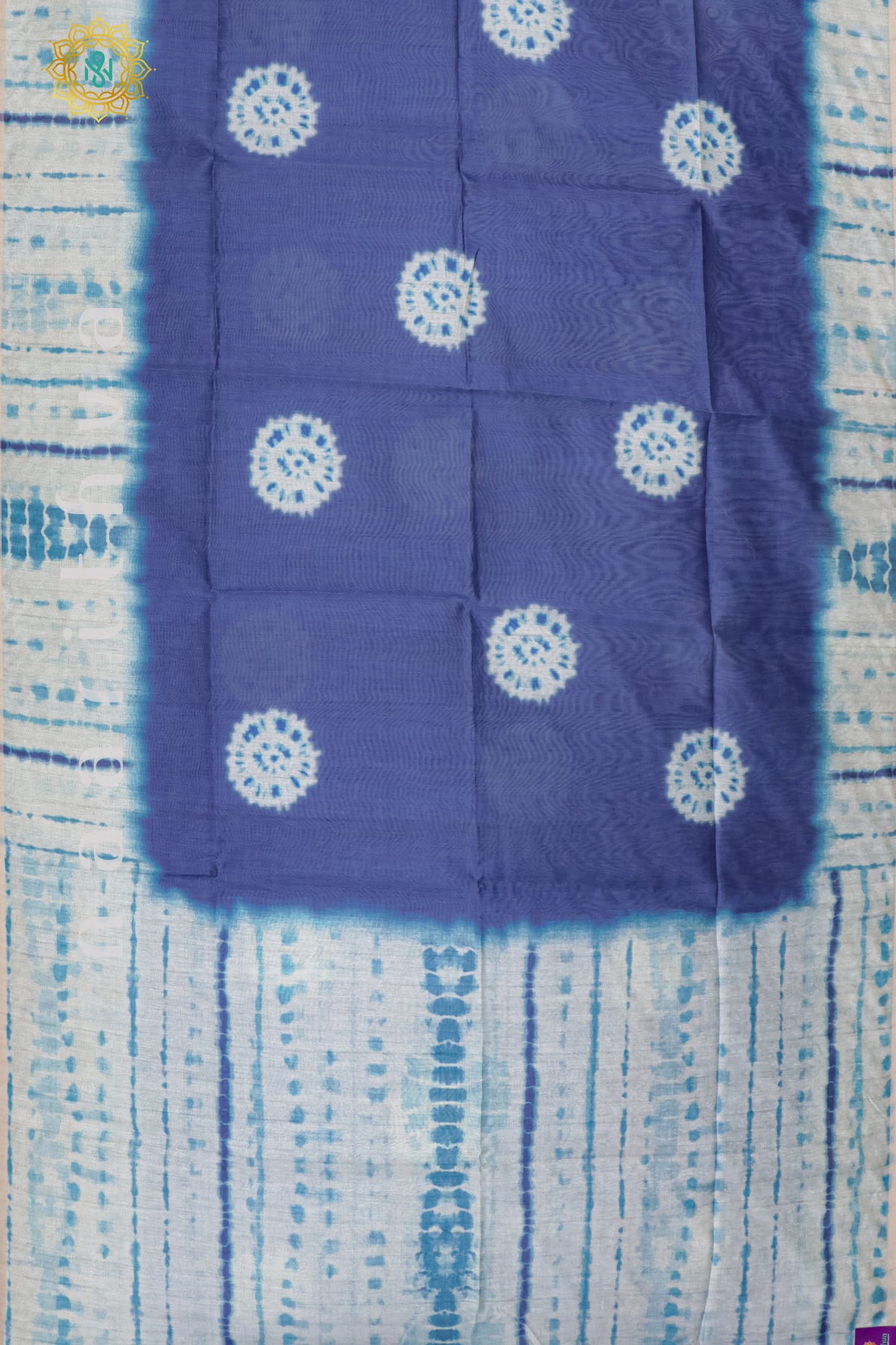 BLUE - SEMI TUSSAR SILK