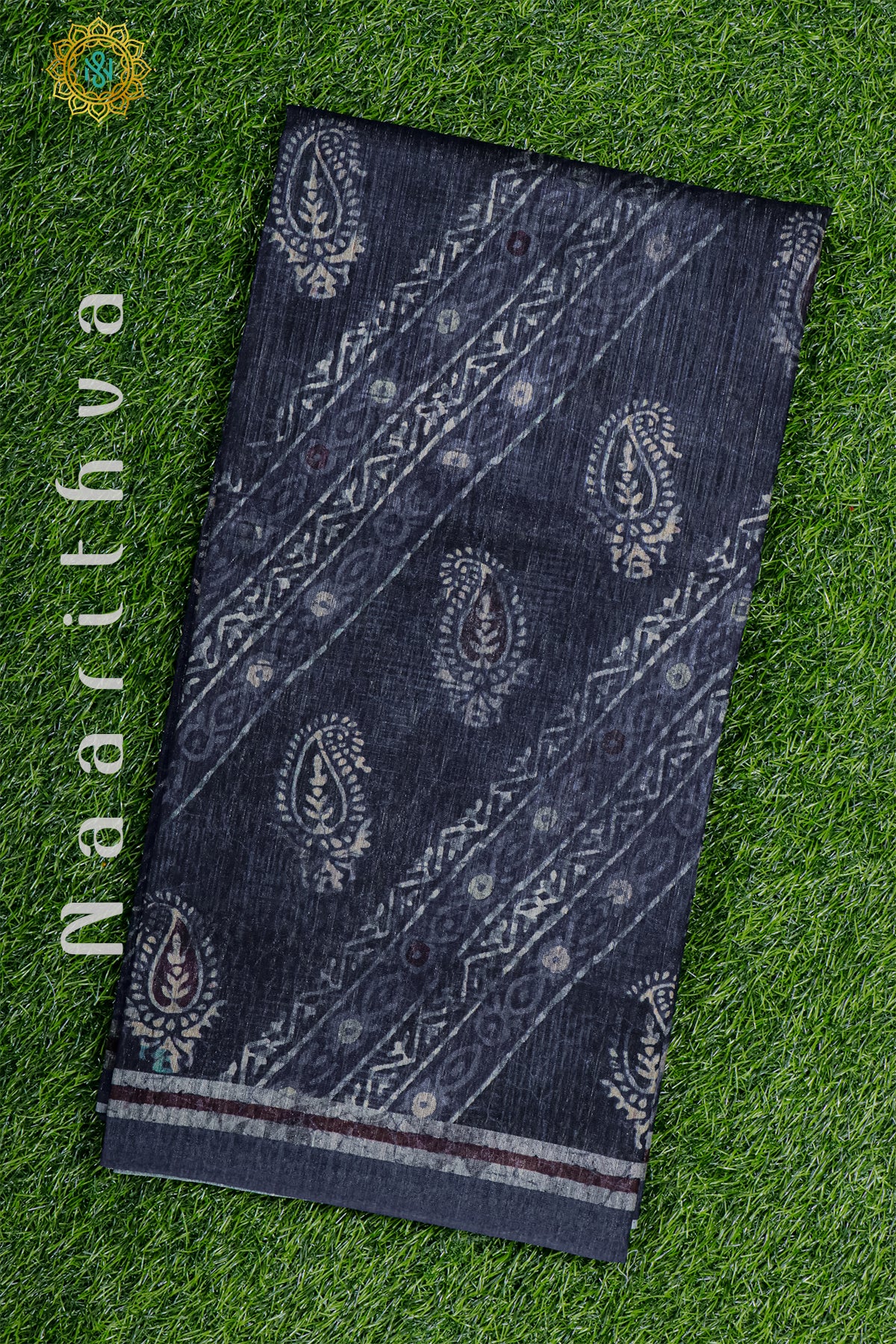 NAVY BLUE - JUTE COTTON