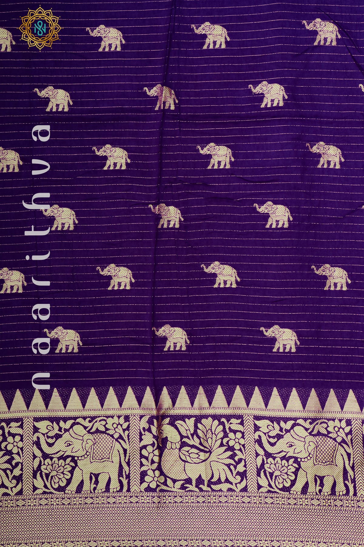 PURPLE WITH YELLOW - DOLA SILK