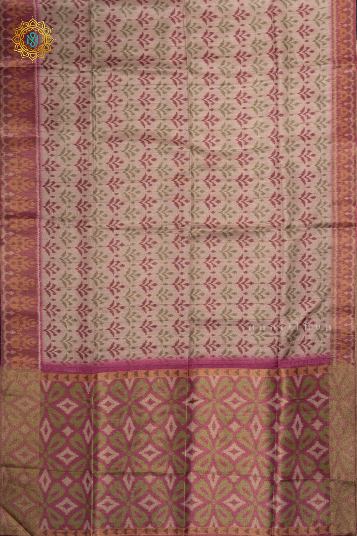 OFF WHITE WITH PINKISH LAVENDER - KOTHA TUSSAR