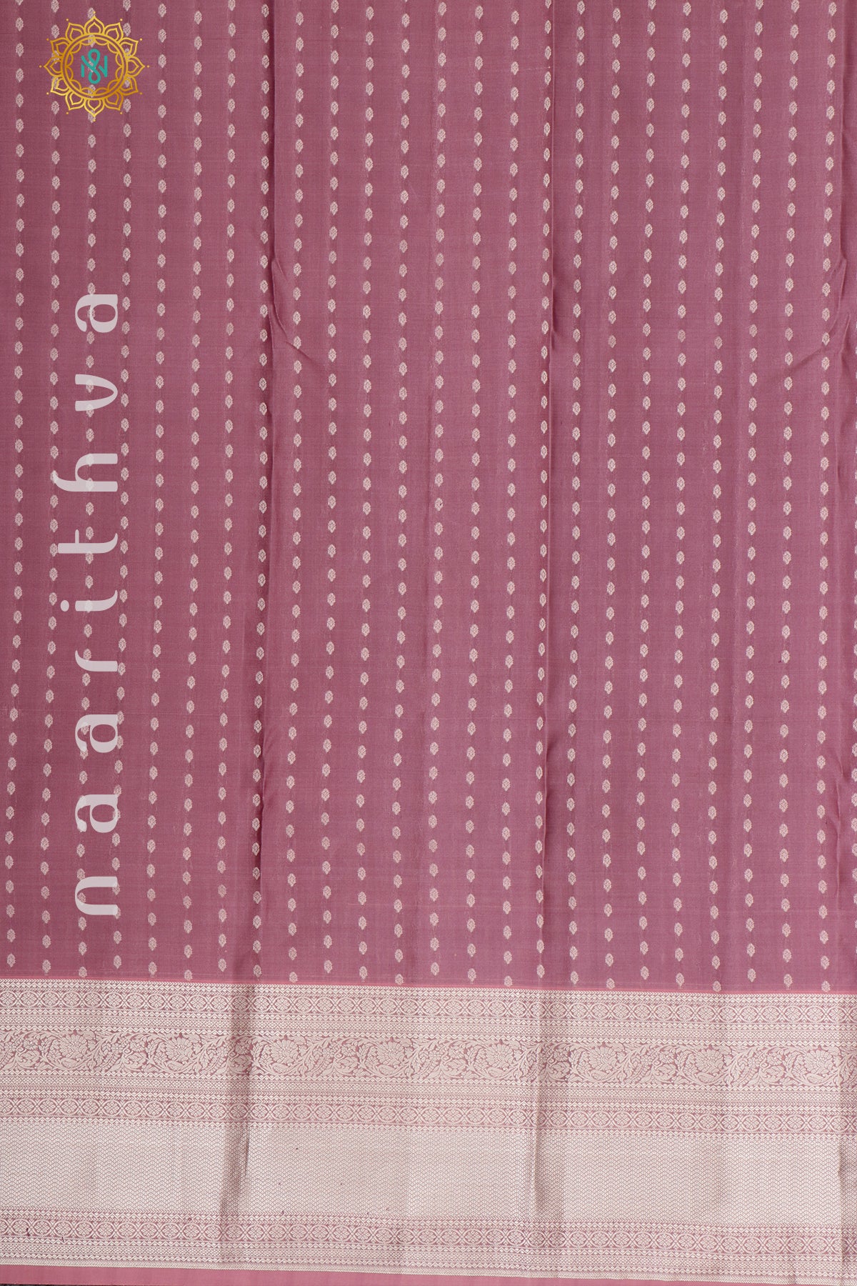 MAUVE WITH DEEP WINE - KANJIVARAM PURE MIX