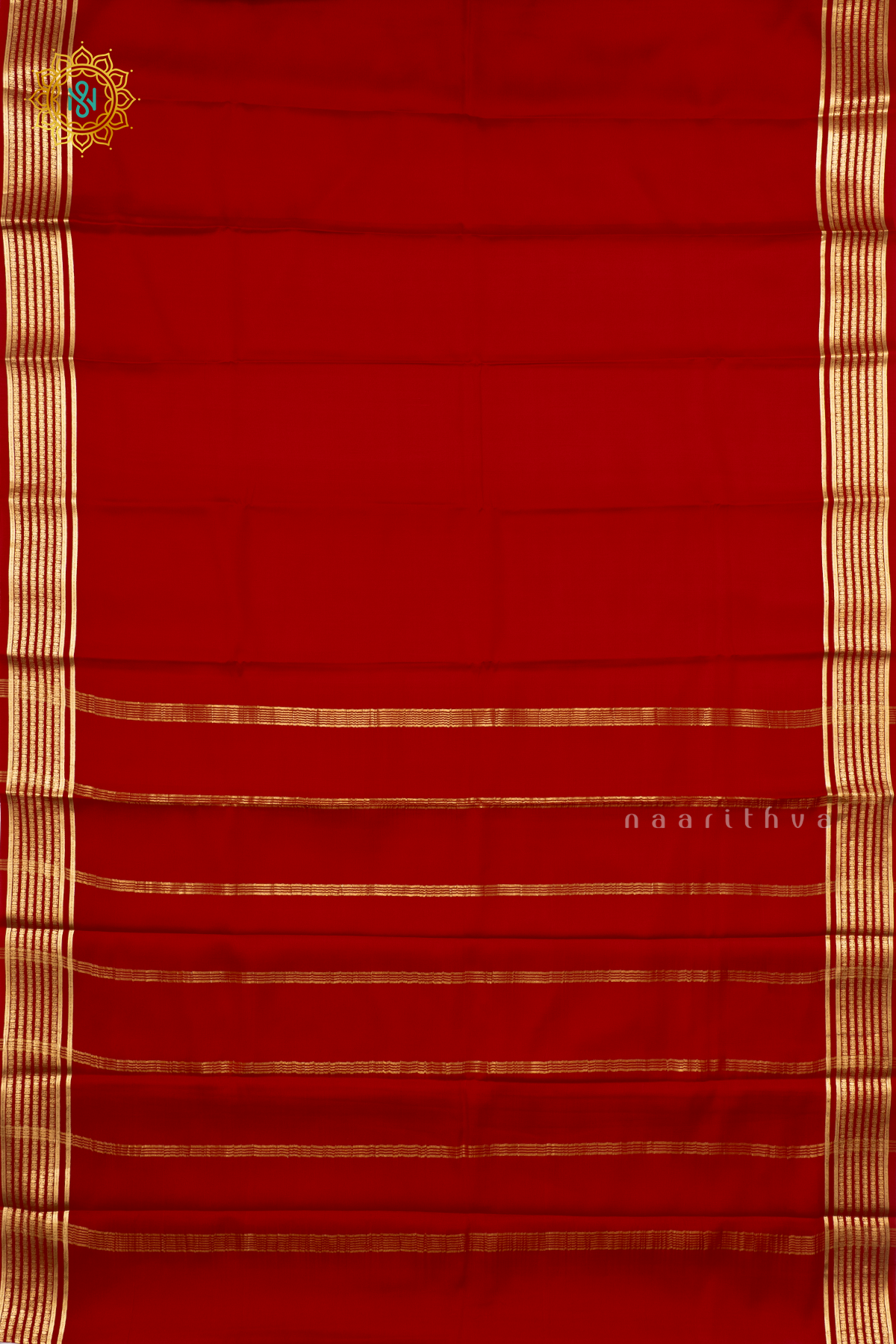 RED - PURE MYSORE CREPE SILK