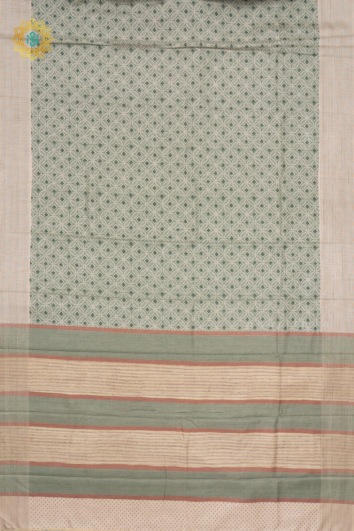 GREEN WITH OFF WHITE - KOTHA TUSSAR