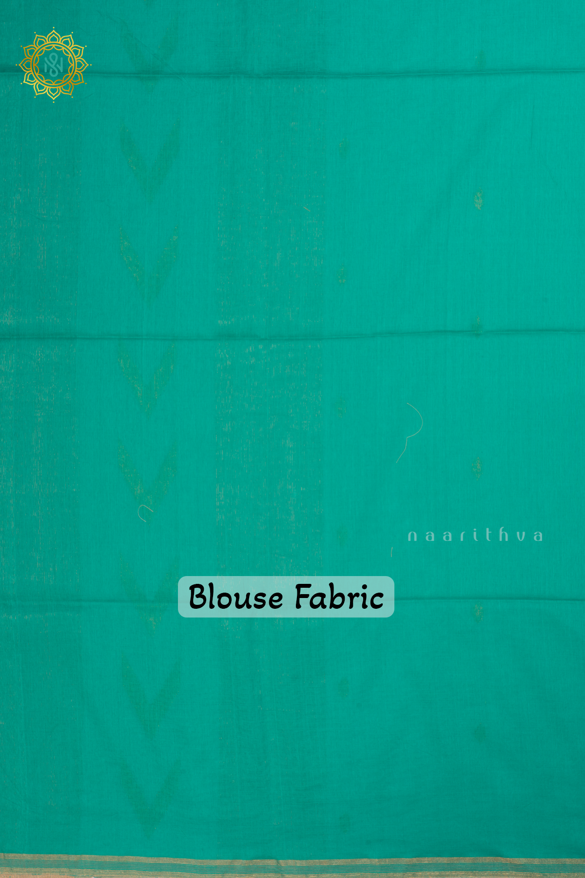 Aqua Blue Mul Cotton Saree With Thread Woven Buttas On The Body And Contrast Border