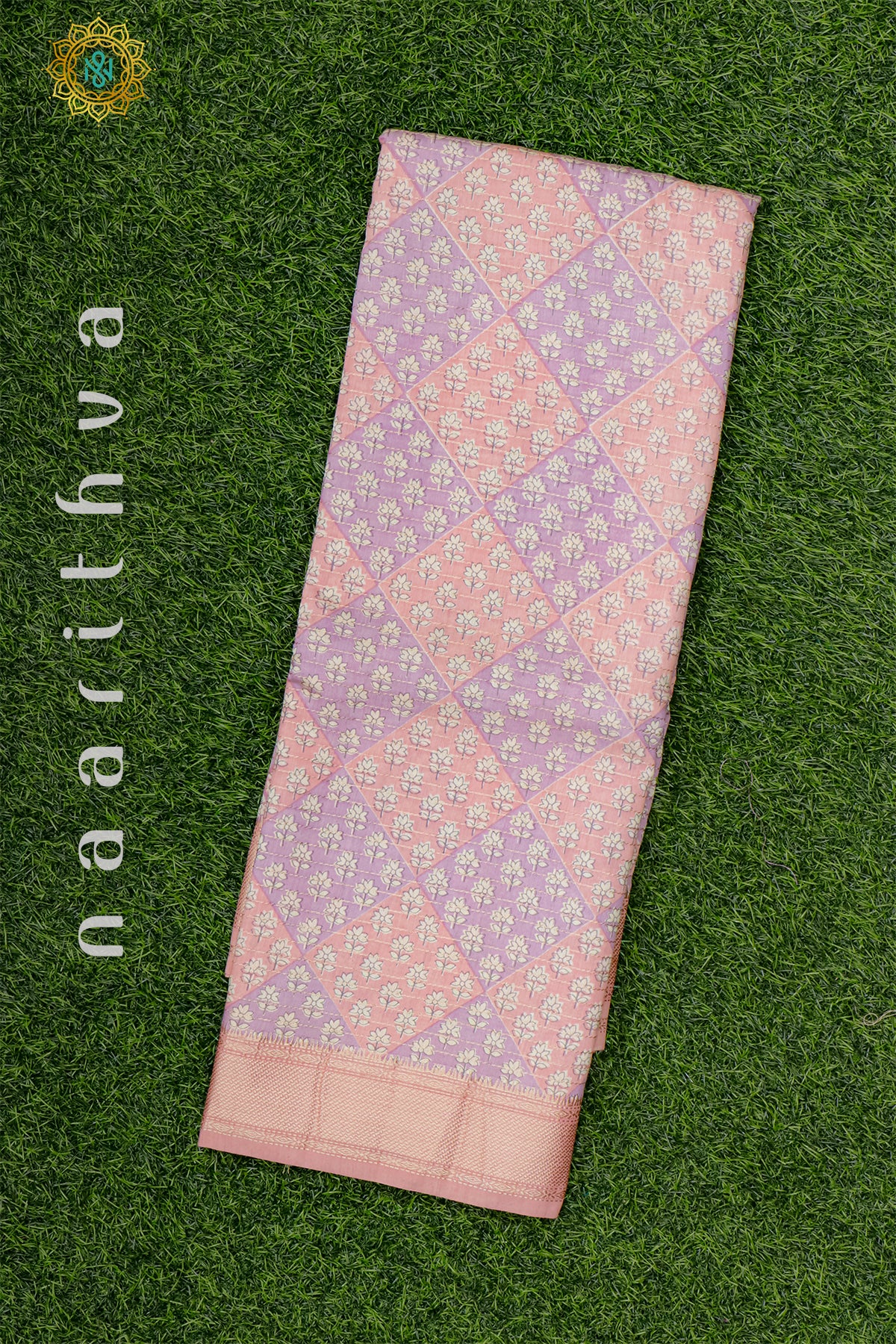 LIGHT PINK WITH LAVENDER - BUTTER CREPE