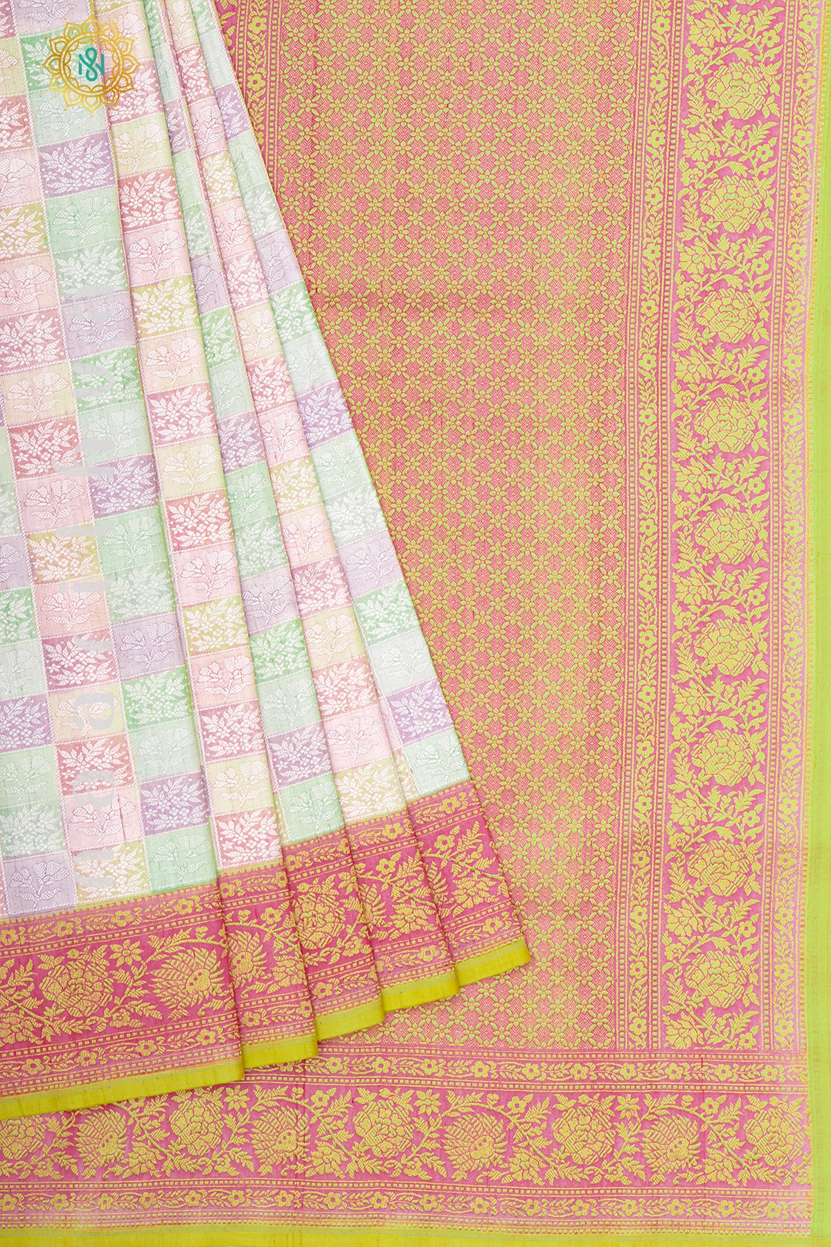 MULTI COLOUR - PURE HAND PAINTED TUSSAR GEORGETTE