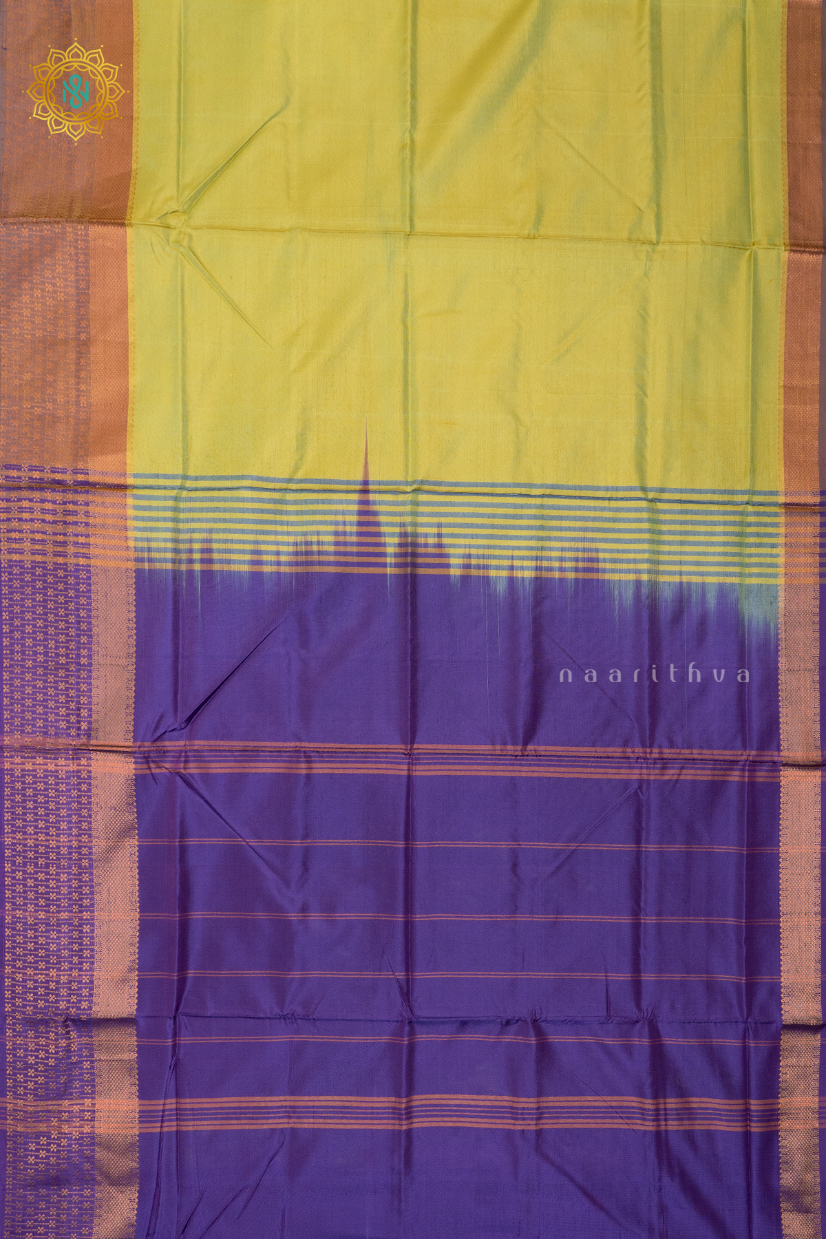 LEMON GREEN WITH PURPLE - BANANA PITH