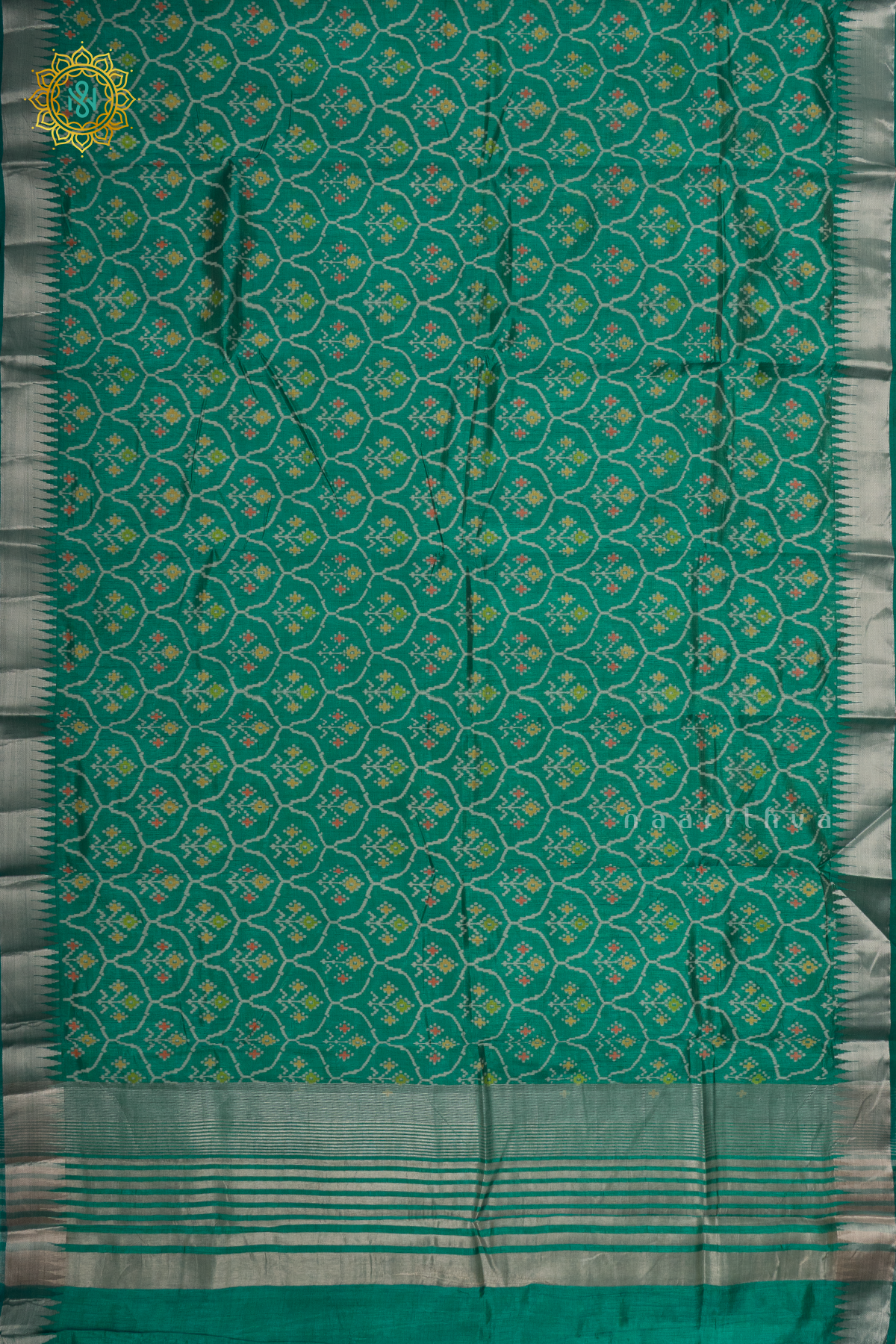 AQUA BLUE - SEMI TUSSAR SILK