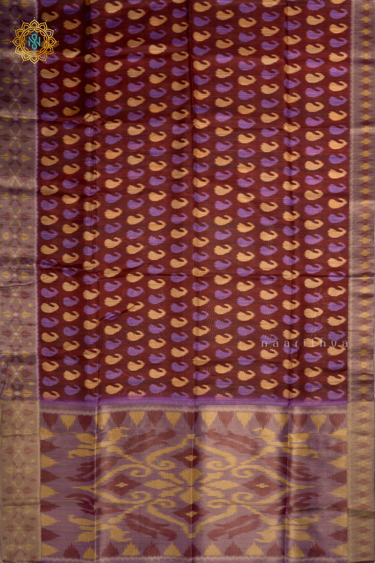 MAROON WITH LAVENDER - KOTHA TUSSAR