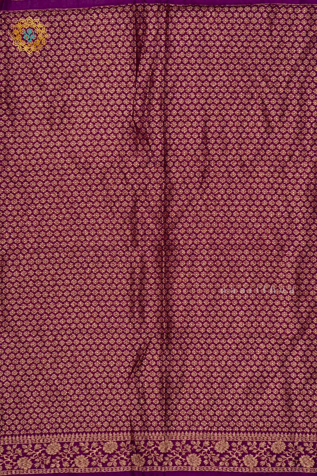 WINE - SEMI TUSSAR WITH TIE & DYE