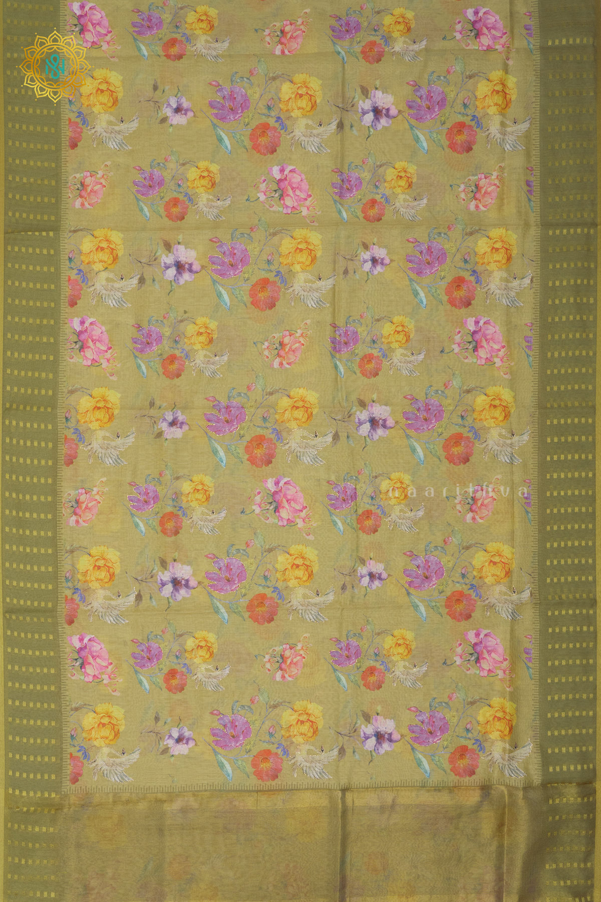 GREEN - CHANDERI SILK COTTON