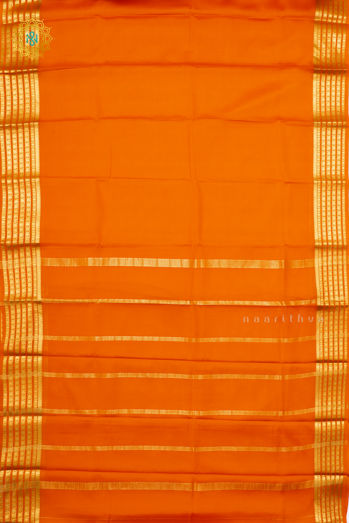 ORANGE - PURE MYSORE CREPE SILK