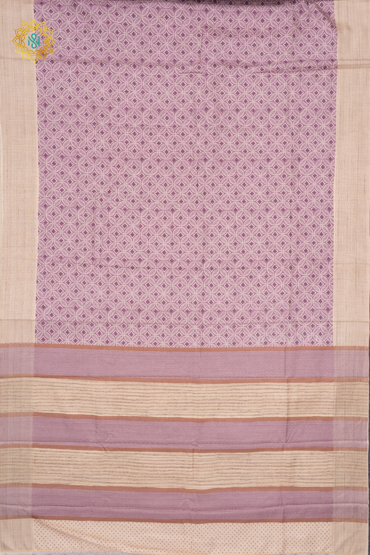 LAVENDER WITH OFF WHITE - KOTHA TUSSAR
