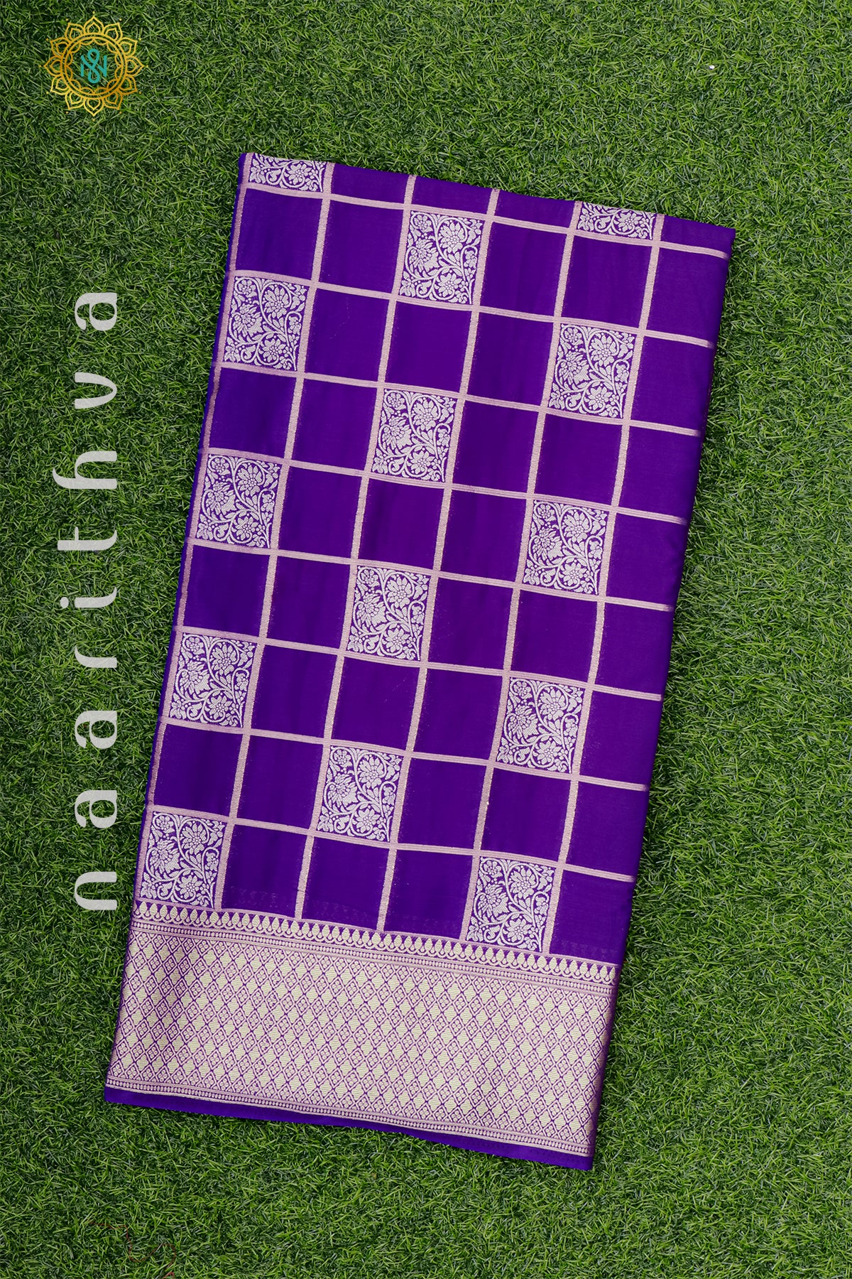 PURPLE - SEMI MYSORE CREPE SILK