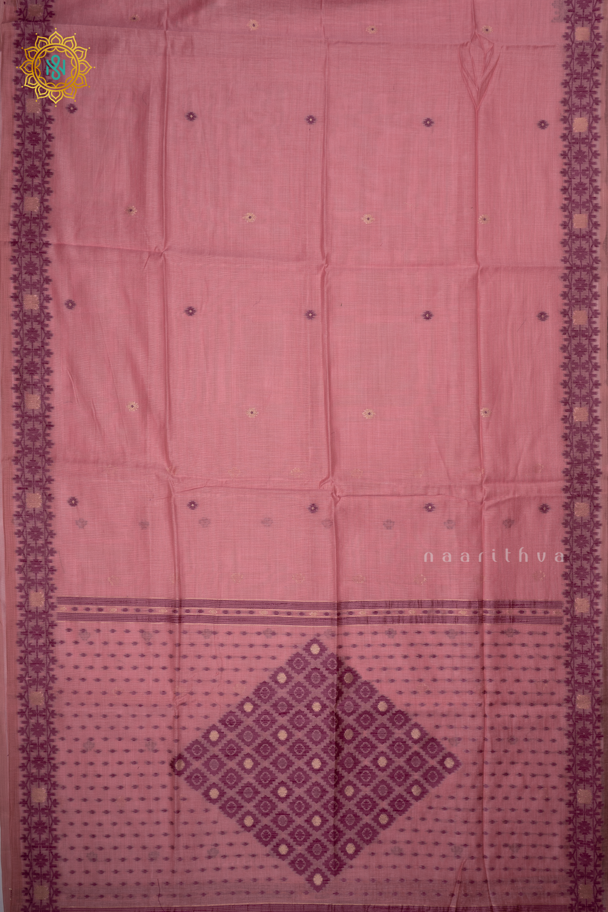 PINK WITH MAGENTA - JAMDANI COTTON SAREE