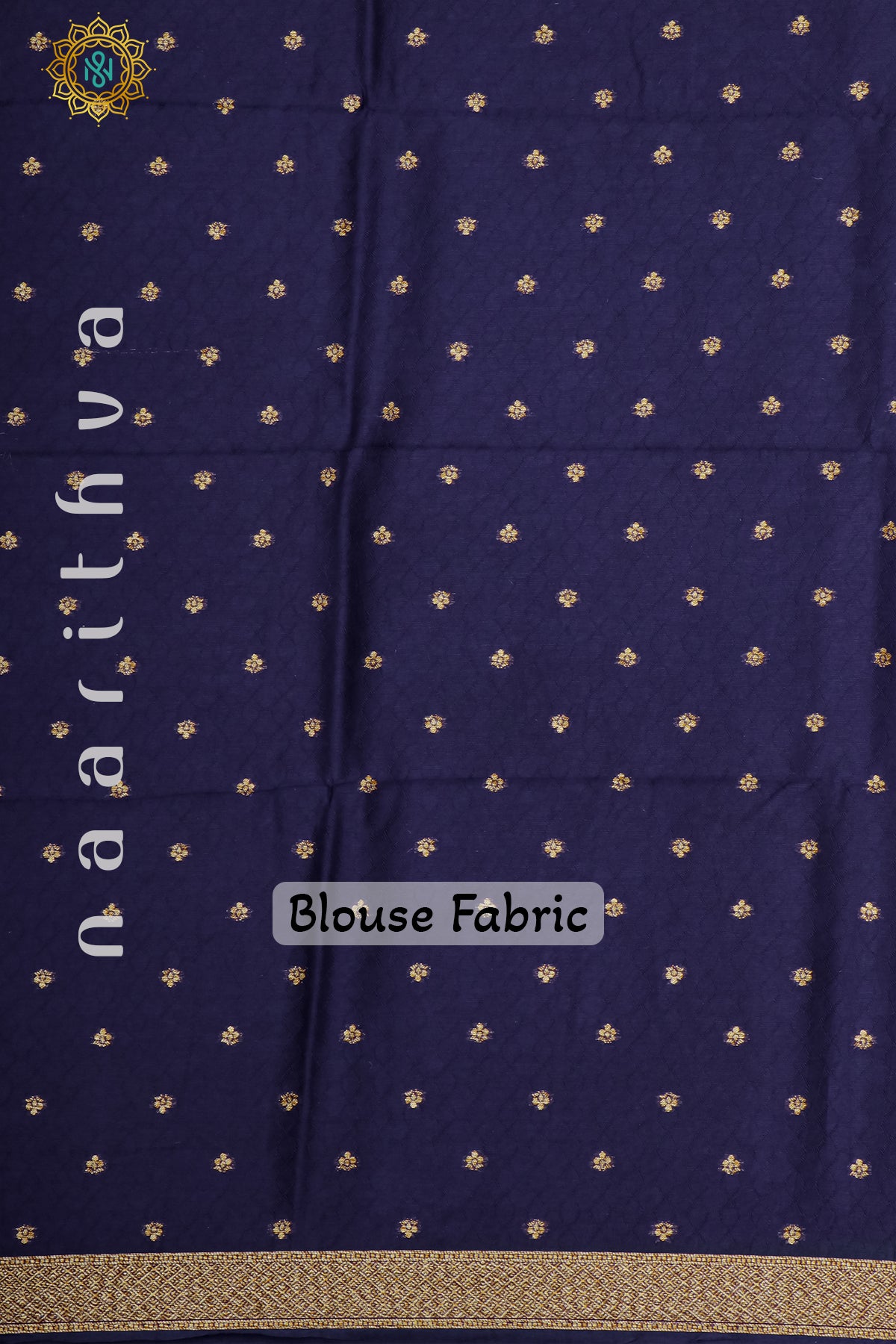 NAVY BLUE - SEMI RAW SILK