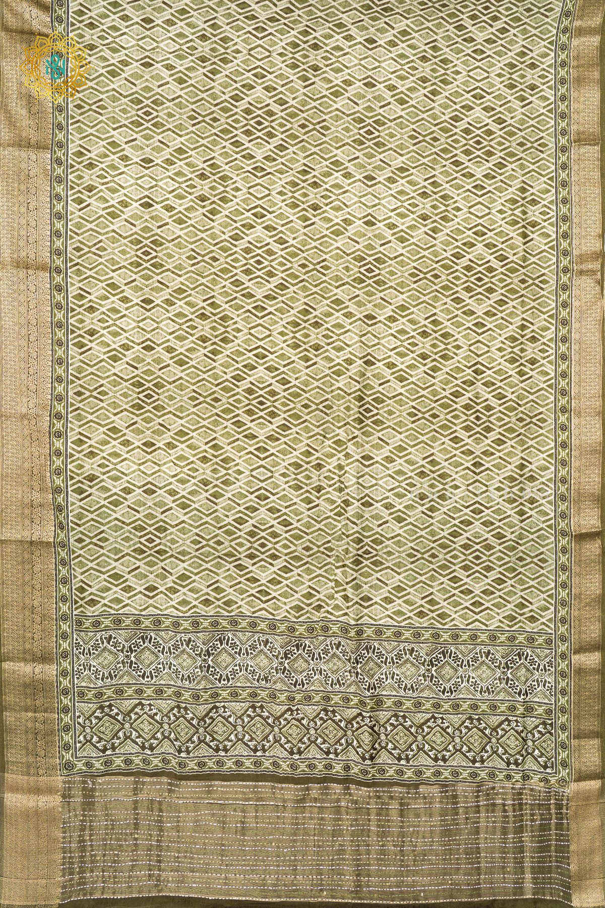 OLIVE GREEN - SEMI CREPE SILK