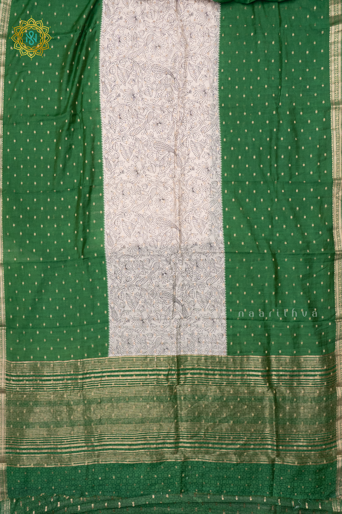 GREEN WITH WHITE - BUTTER CREPE