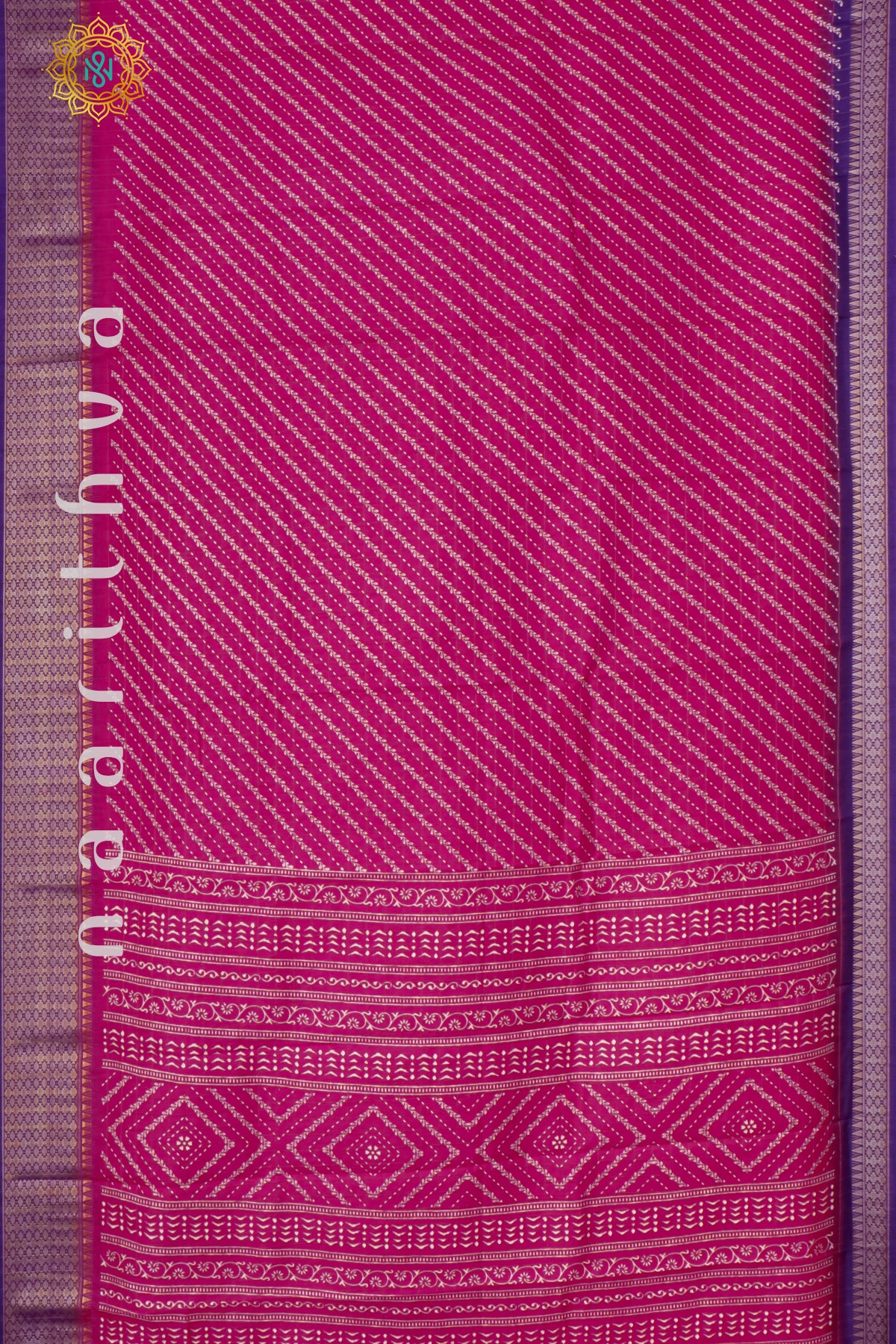 PINK WITH PURPLE - DOLA SILK