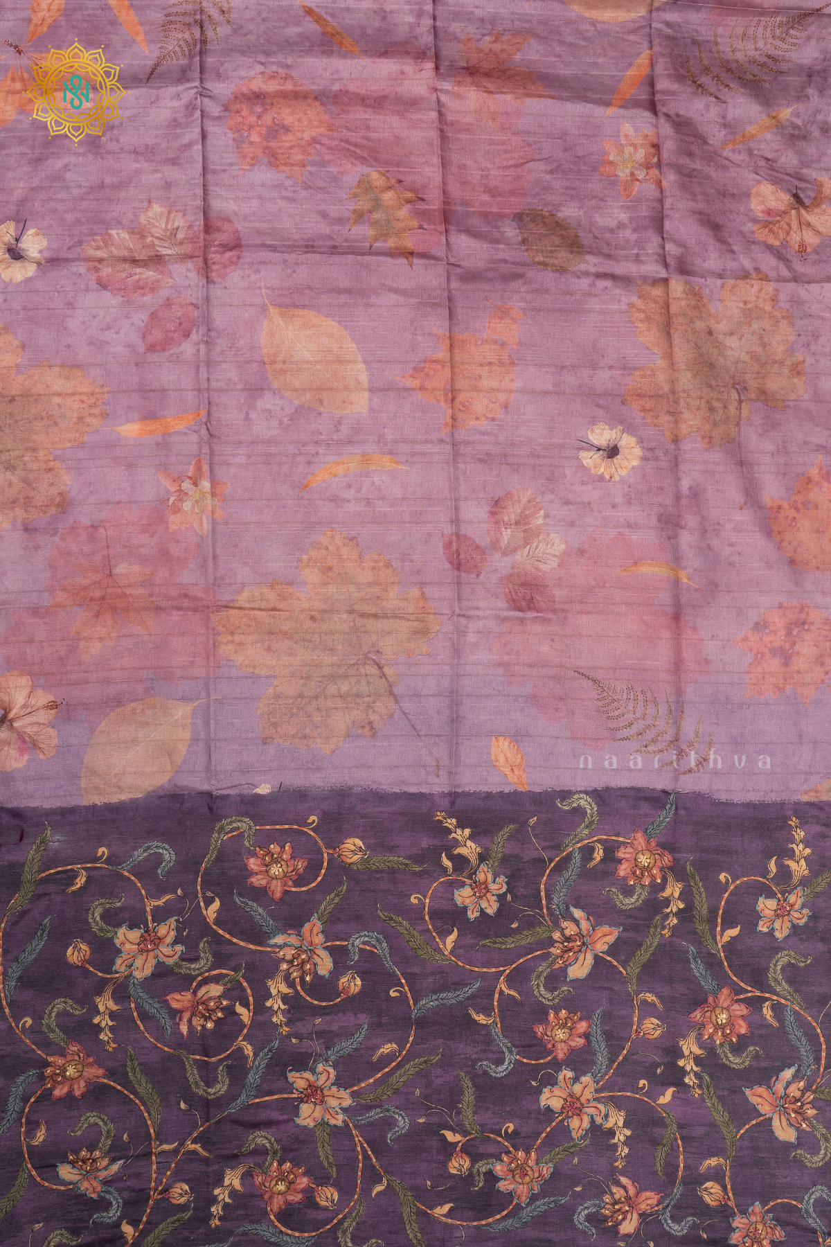 LAVENDER WIHT PURPLE - KOTHA TUSSAR SILK