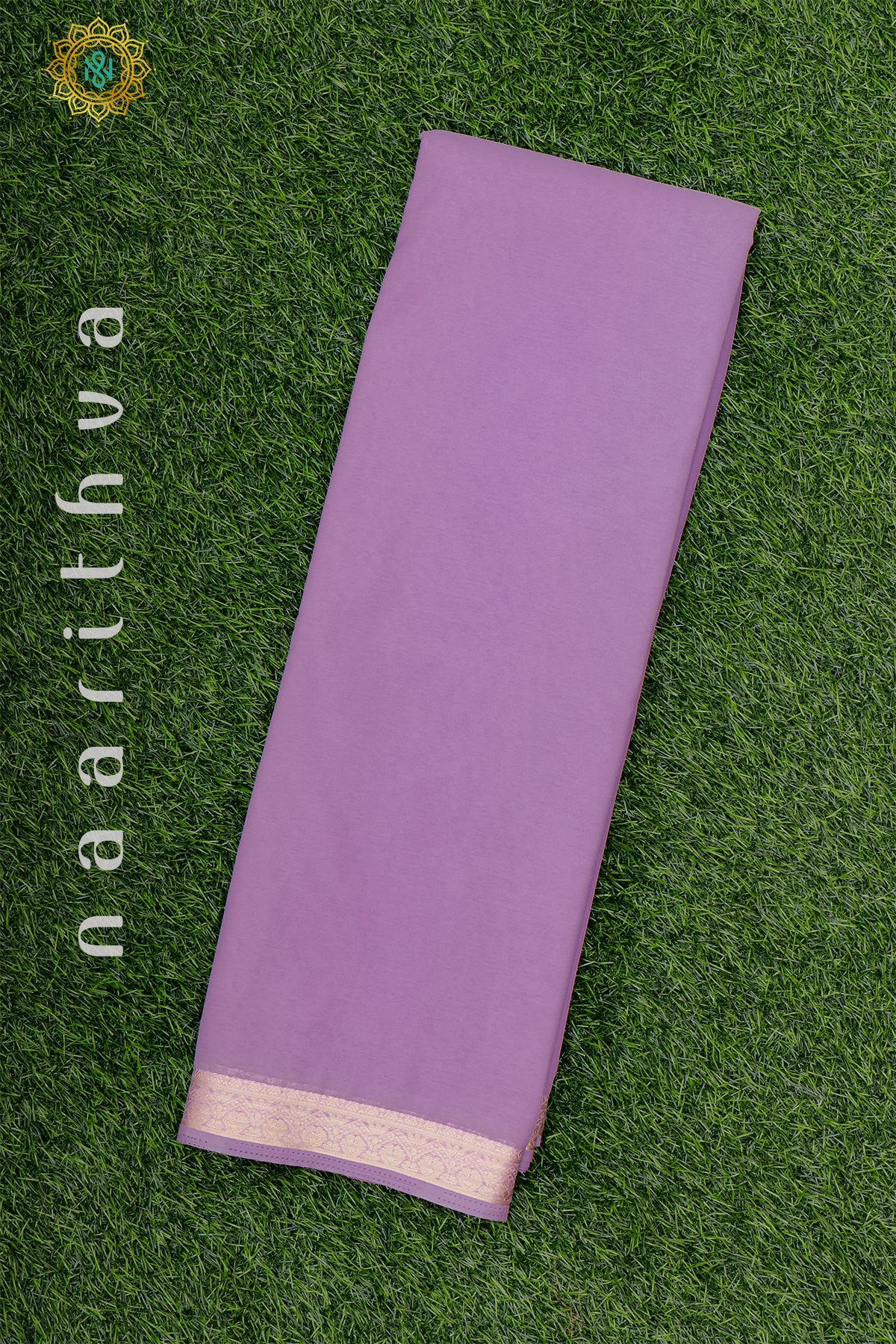 LAVENDER WITH PURPLE - CHIFFON GEORGETTE