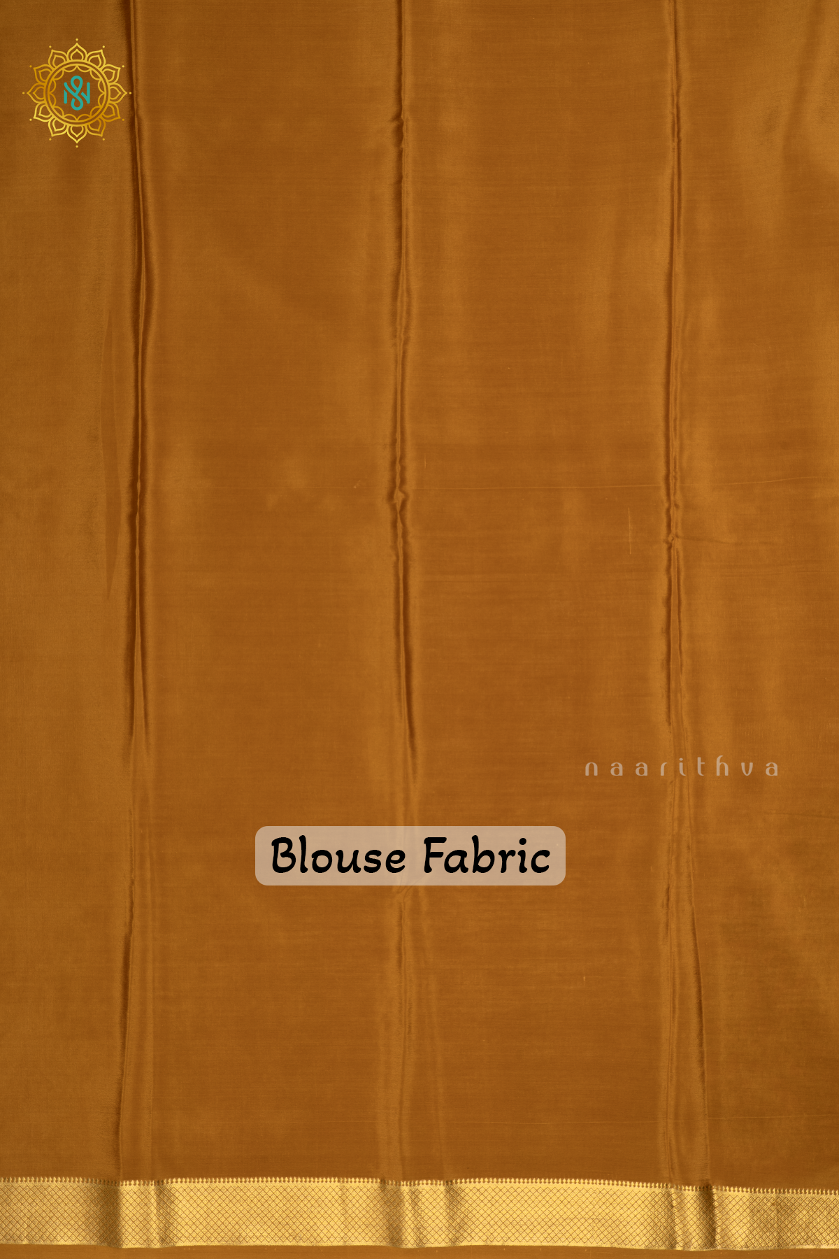 Light Brown Pure Mysore Crepe SIlk Saree With Zari Striped Body and Zari Printed Gap Border