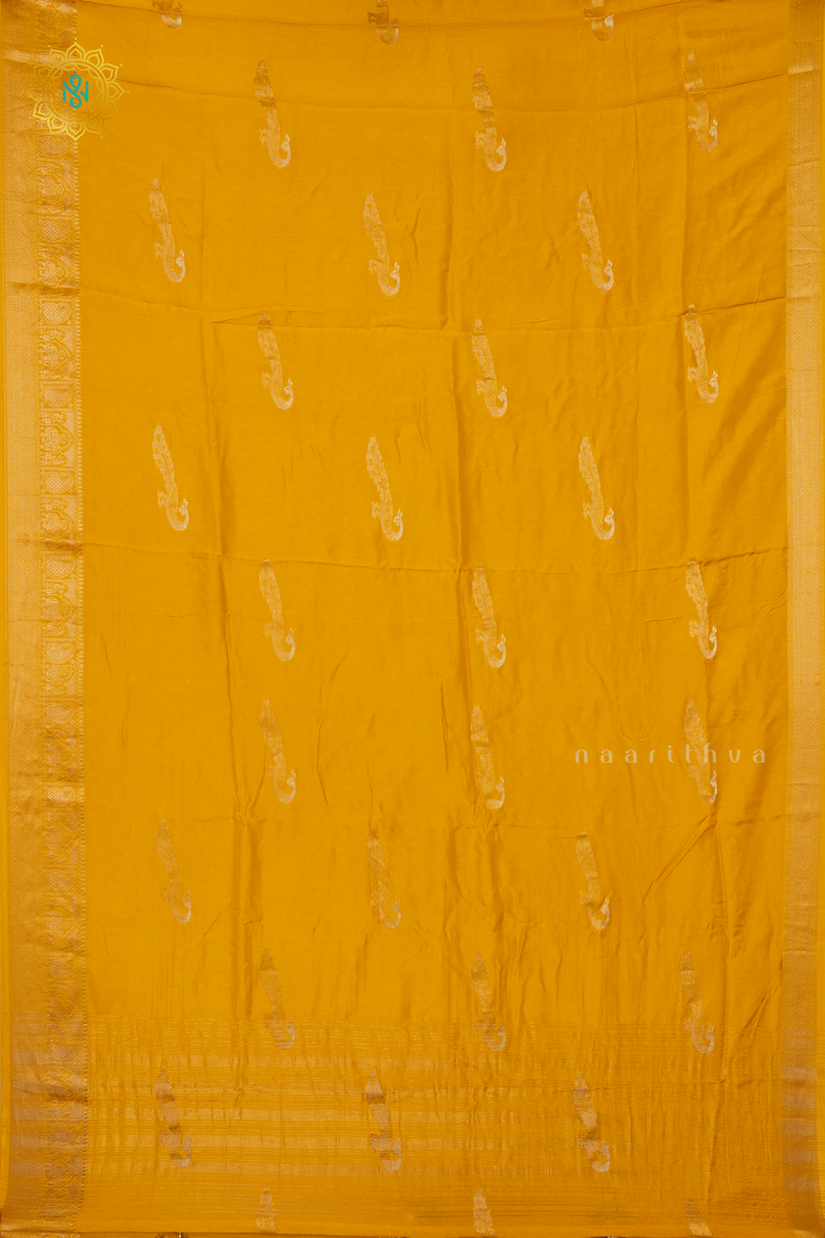 YELLOW WITH PURPLE - DOLA SILK