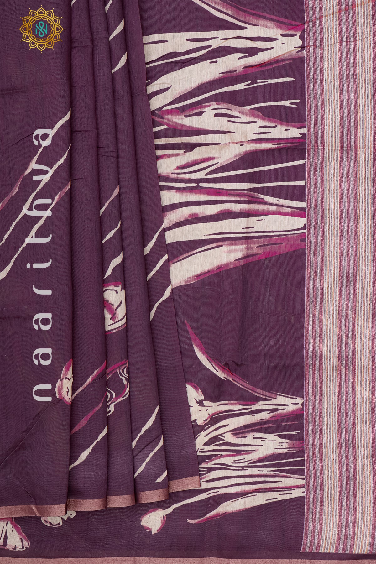 WINE - SEMI TUSSAR SILK