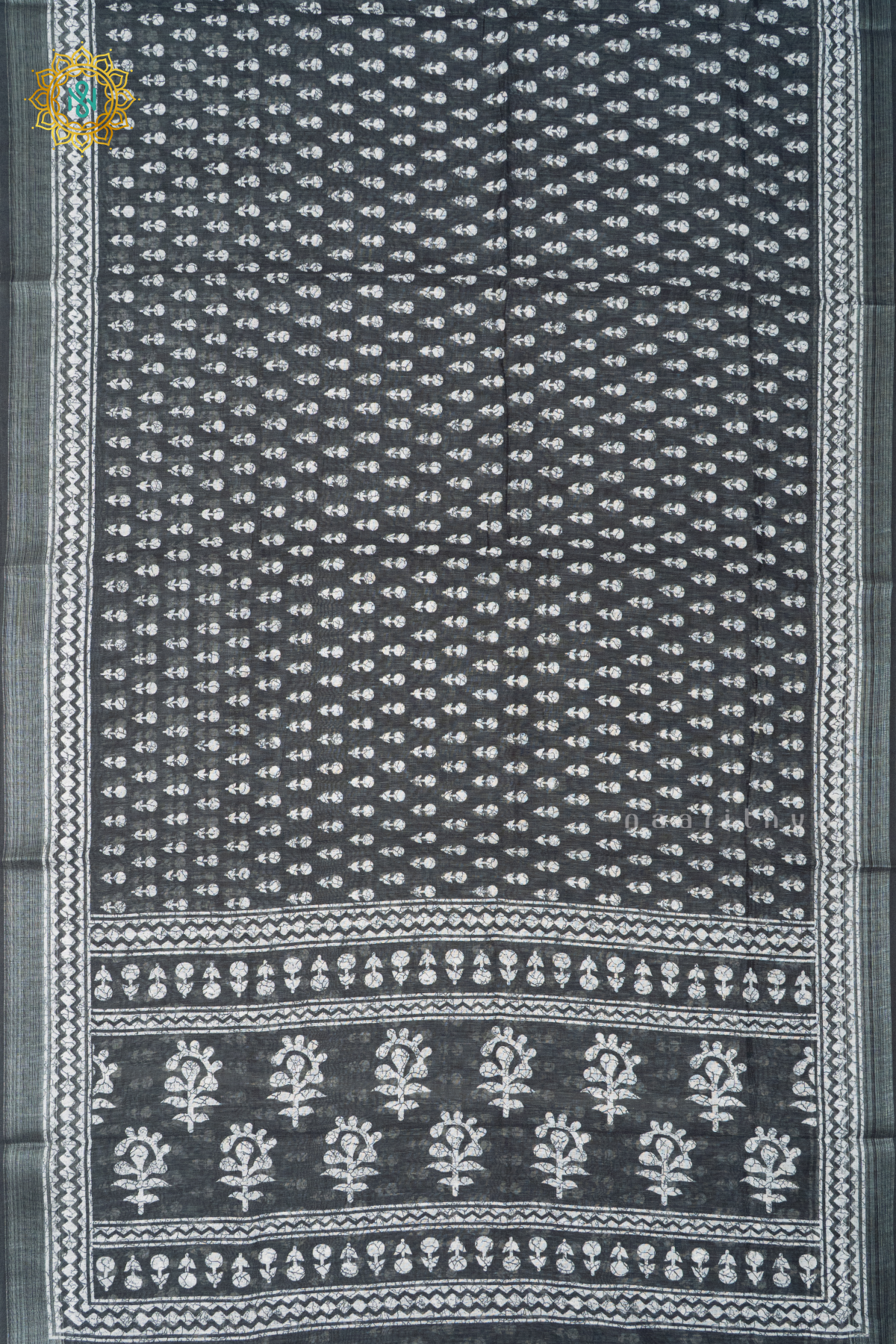BLACK WITH WHITE - LINEN BY COTTON